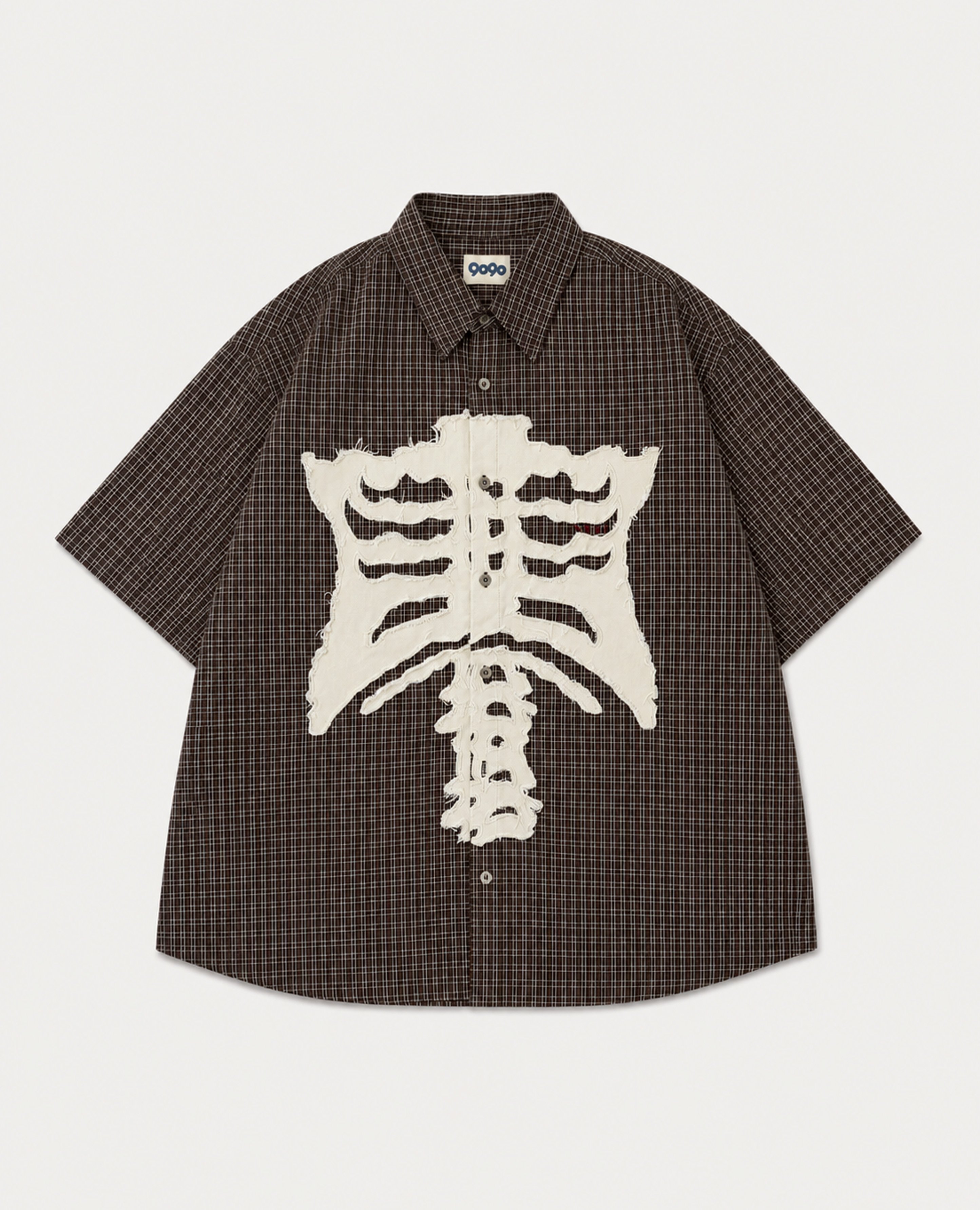 9090 Bone Stripe S/S Shirt
