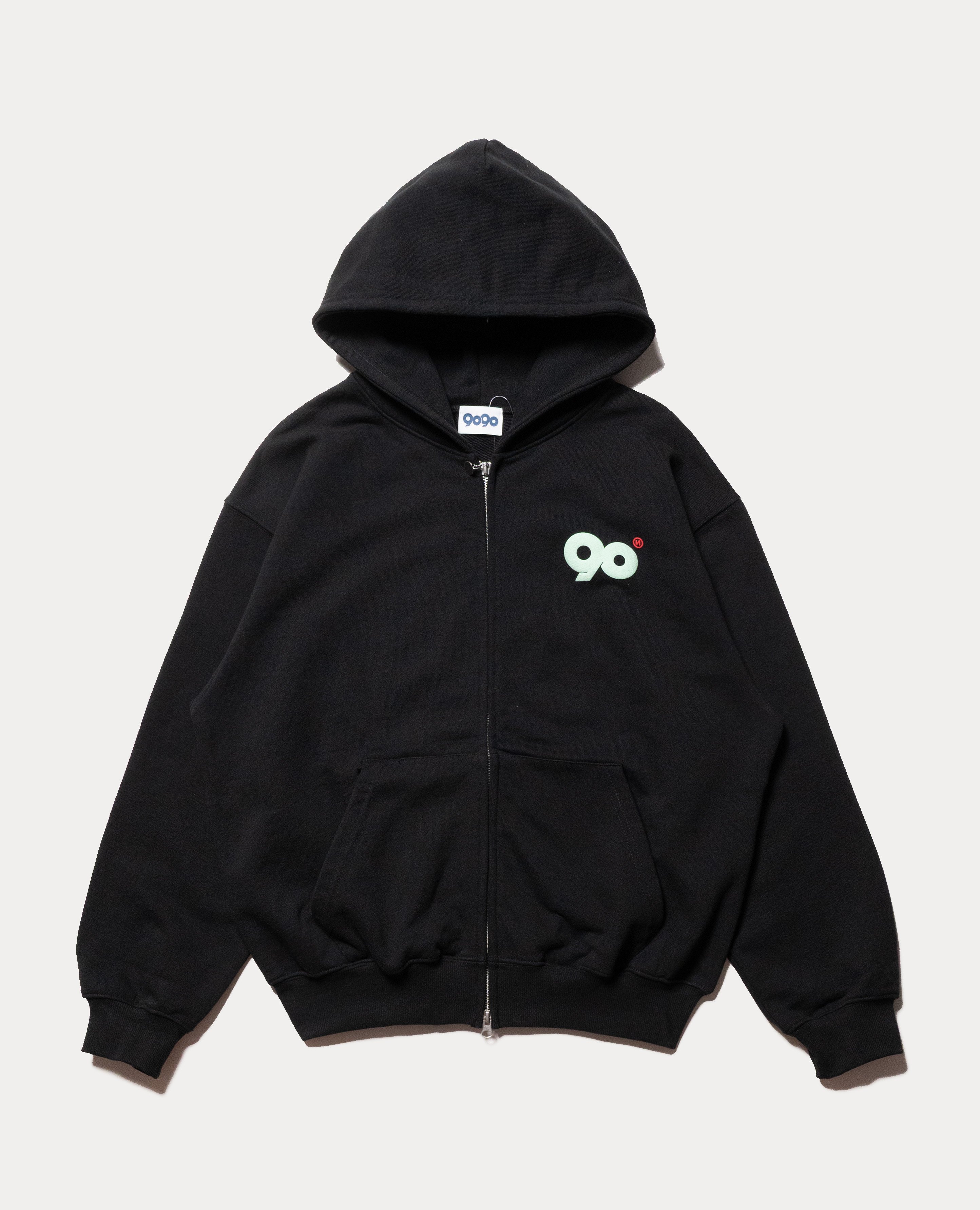 9090 90 Logo Glow Puff Logo Hoodie