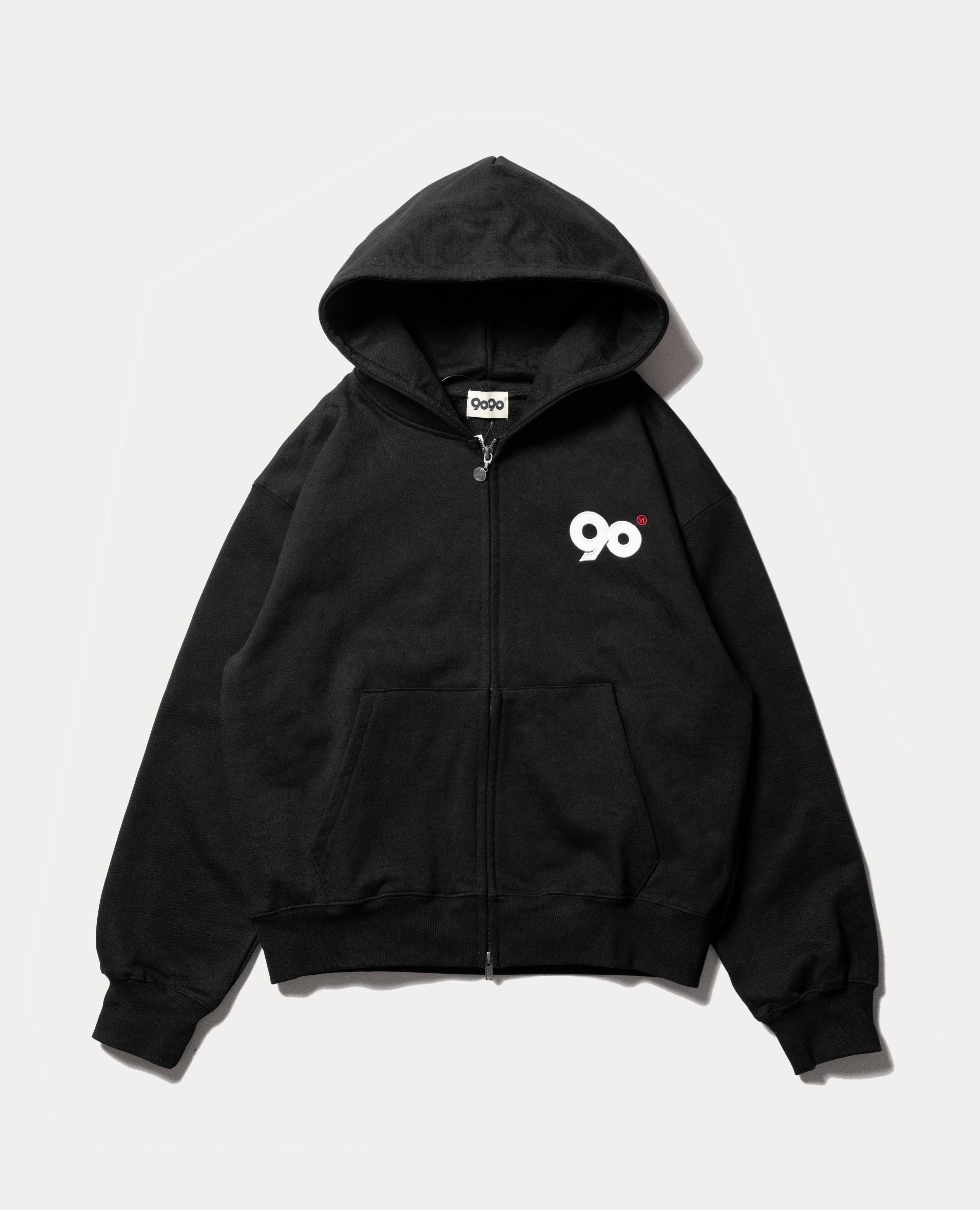 9090 90 Logo Zip Hoodie