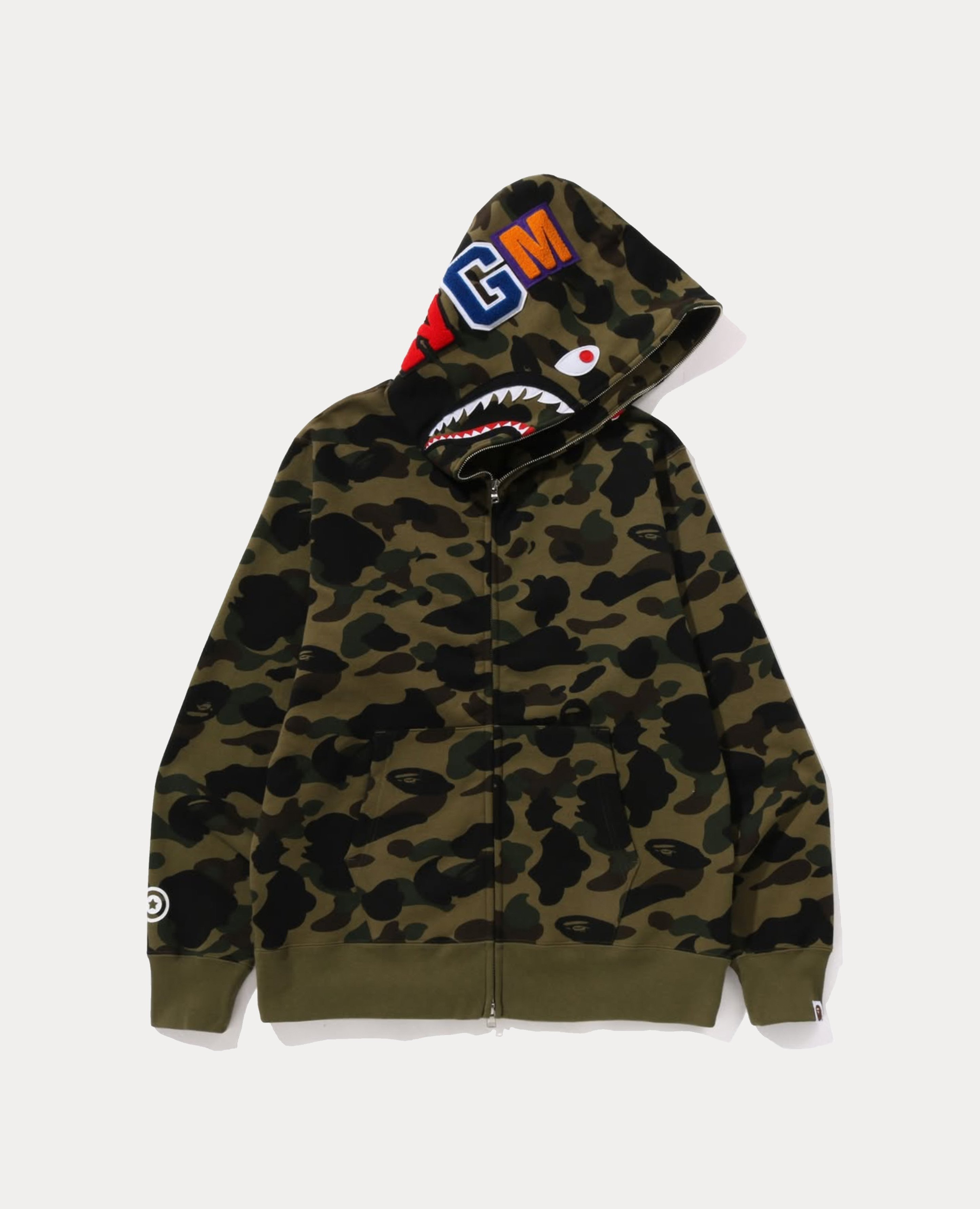 A Bathing Ape 1ST Camo Shark Full Zip Hoodie