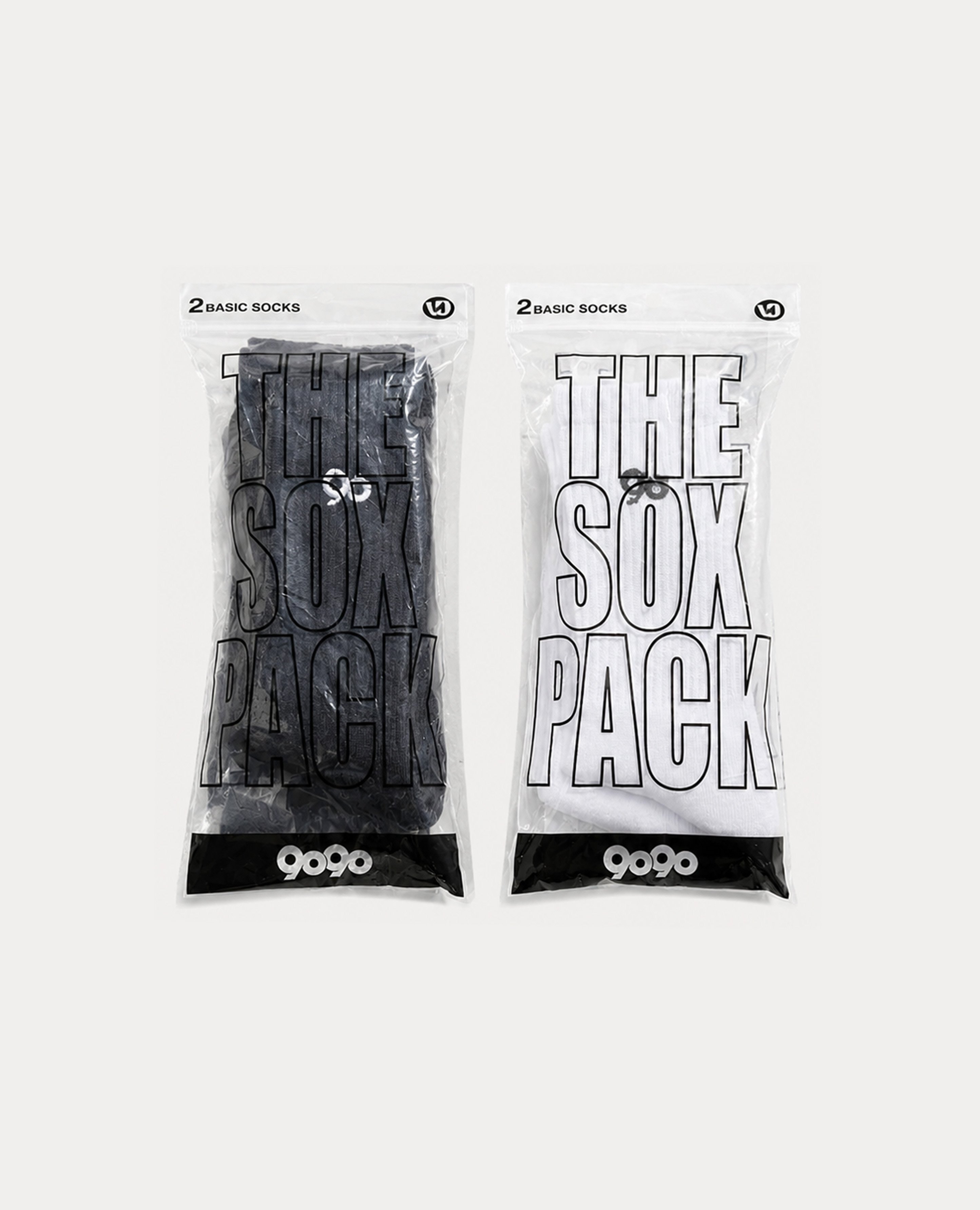 9090 90 Logo 2-Pack Socks