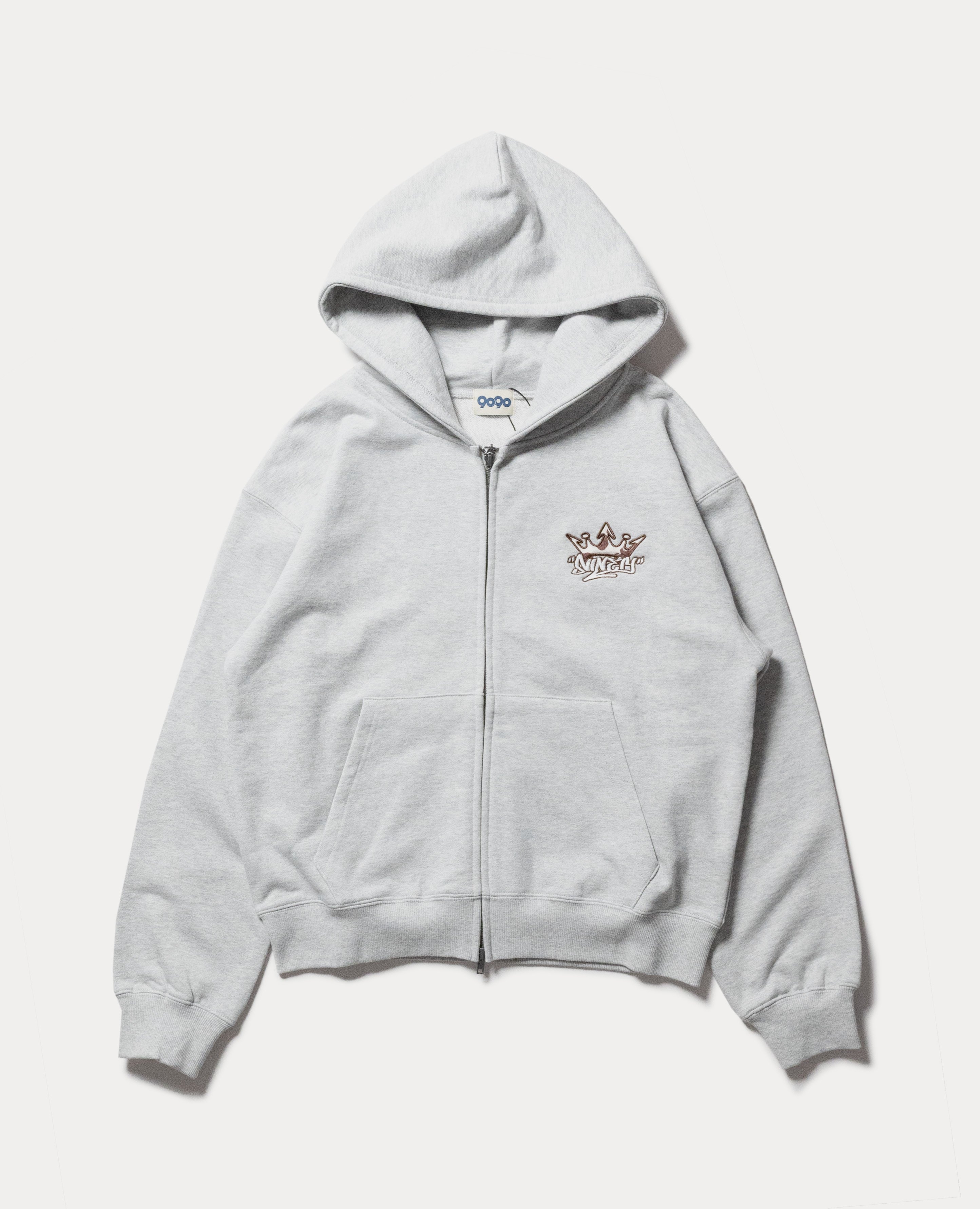 9090 King Logo Zip Hoodie