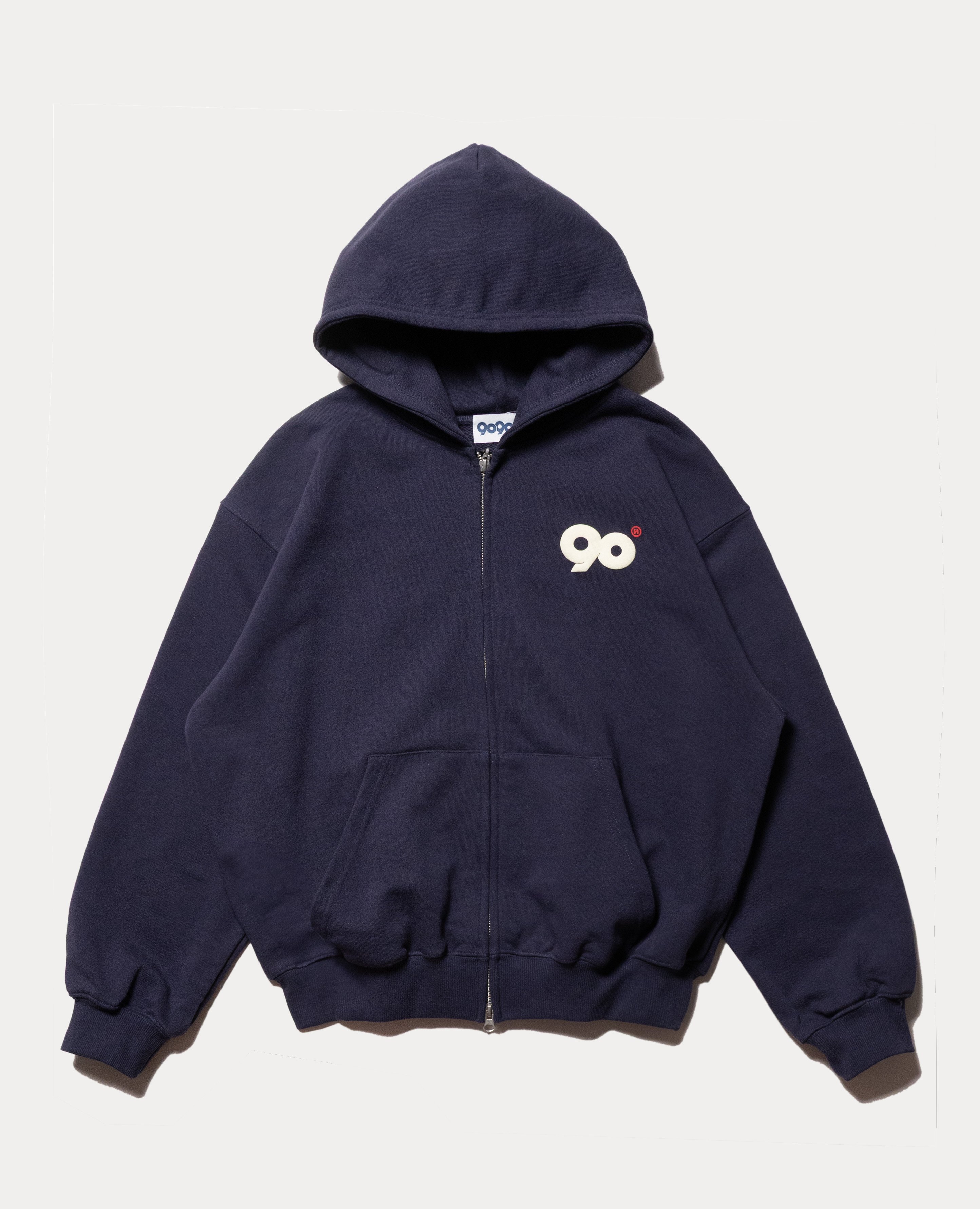 9090 90 Logo Glow Puff Logo Hoodie
