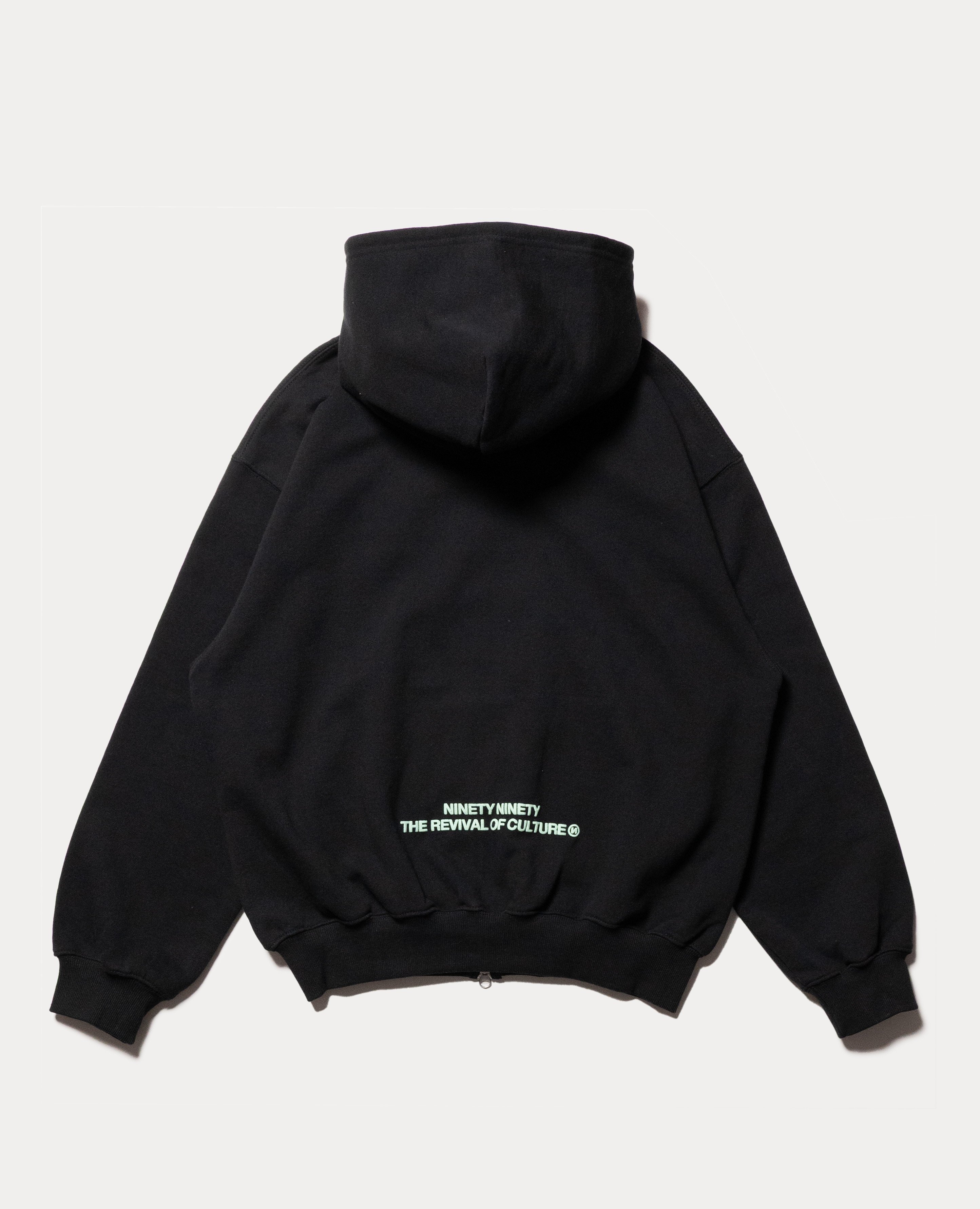 9090 90 Logo Glow Puff Logo Hoodie