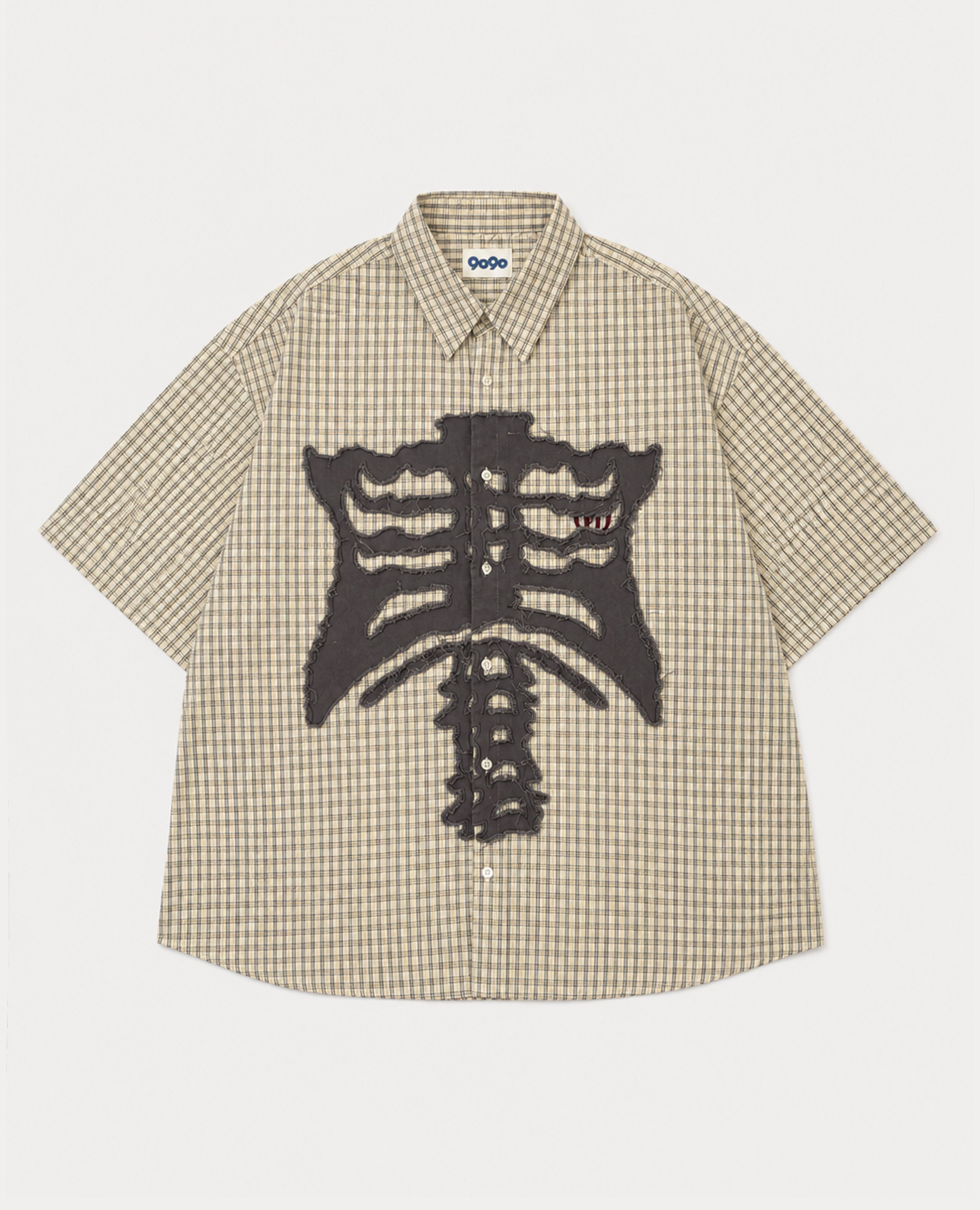 9090 Bone Stripe S/S Shirt