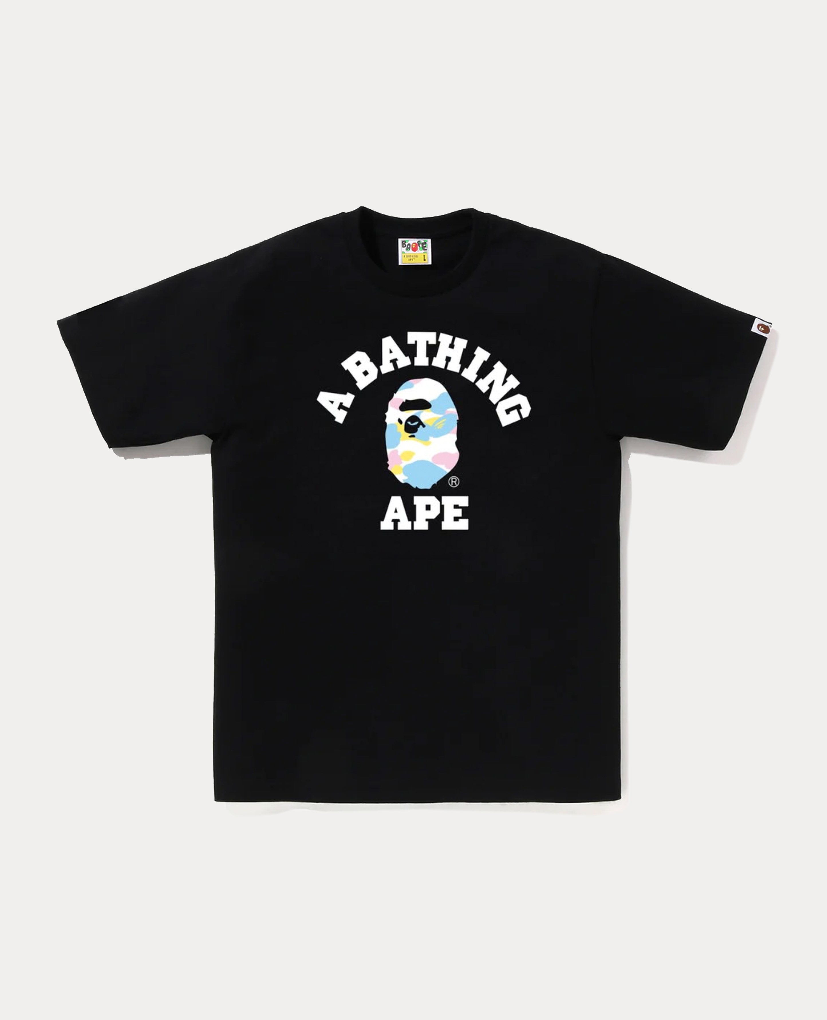A Bathing Ape New Multi Camo College Tee