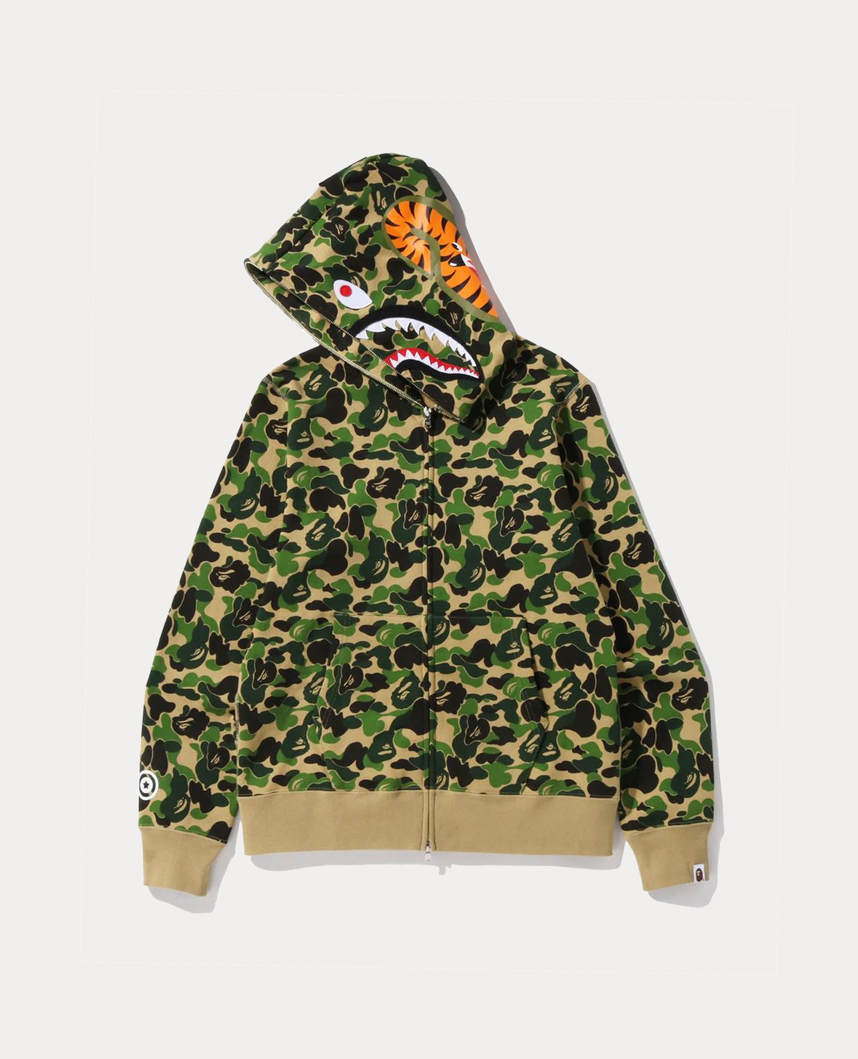A Bathing Ape Abc Camo Shark Full Zip Hoodie