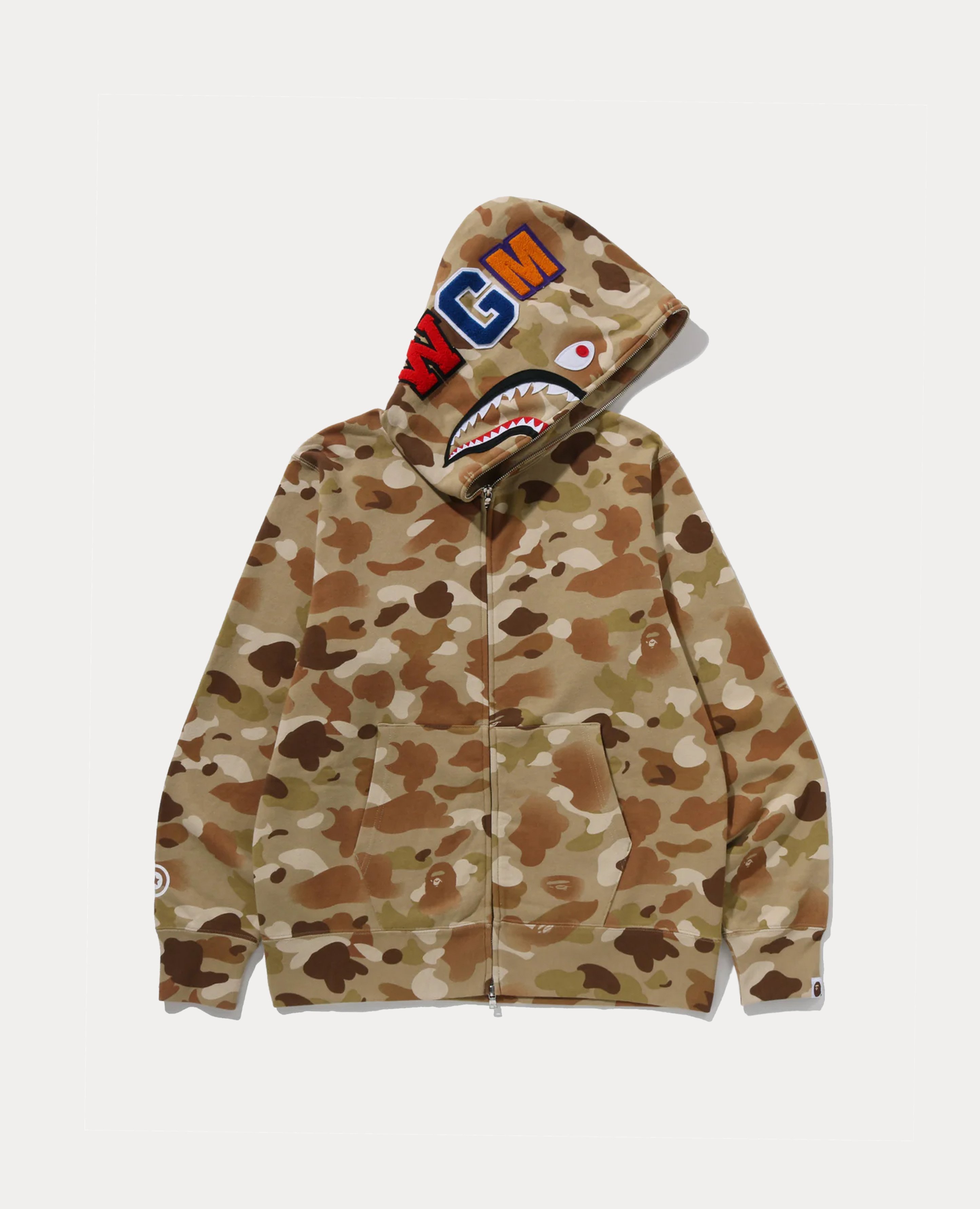 A Bathing Ape Gradation Camo Shark Full Zip Hoodie