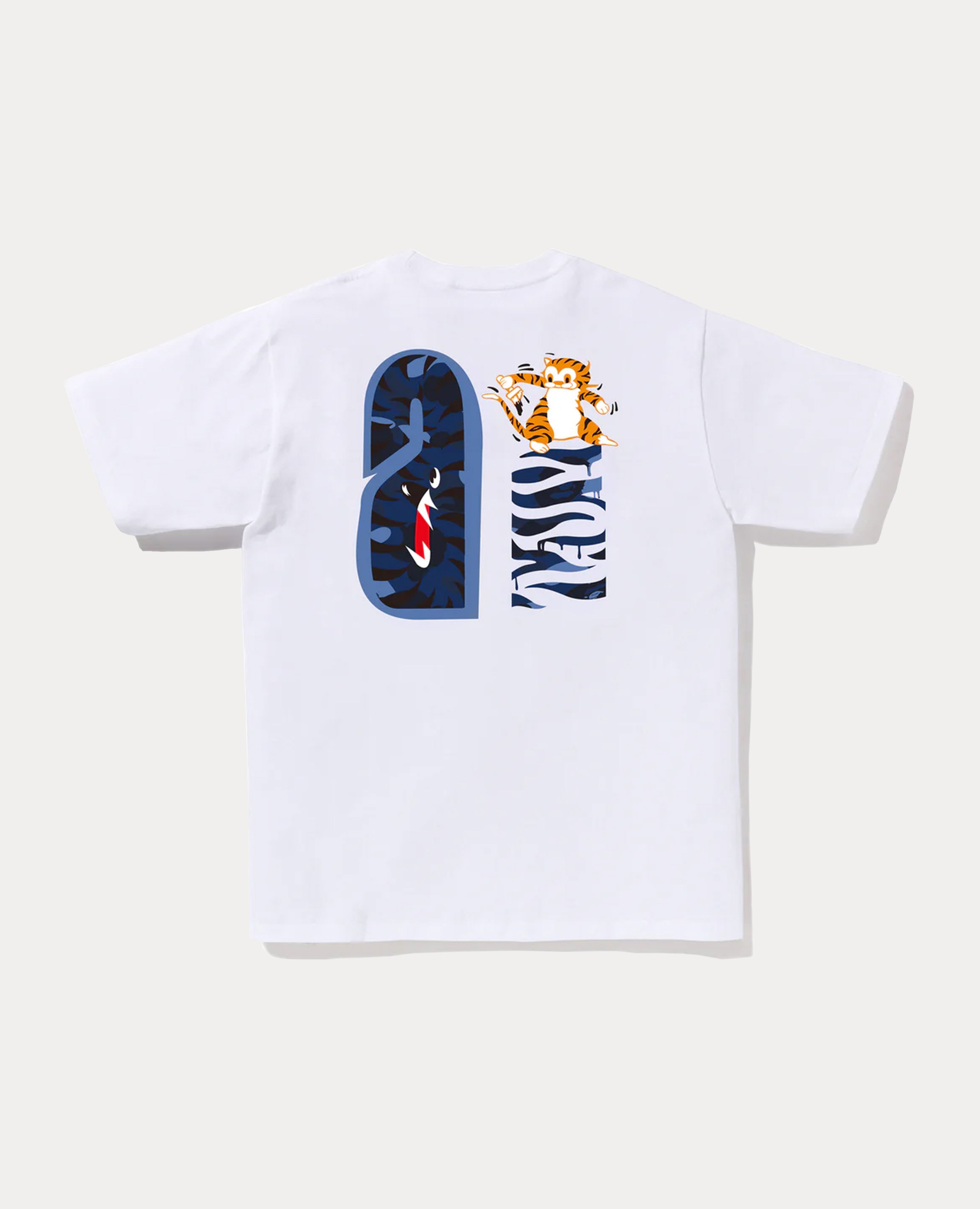 A Bathing Ape Color Camo Tiger Shark Tee