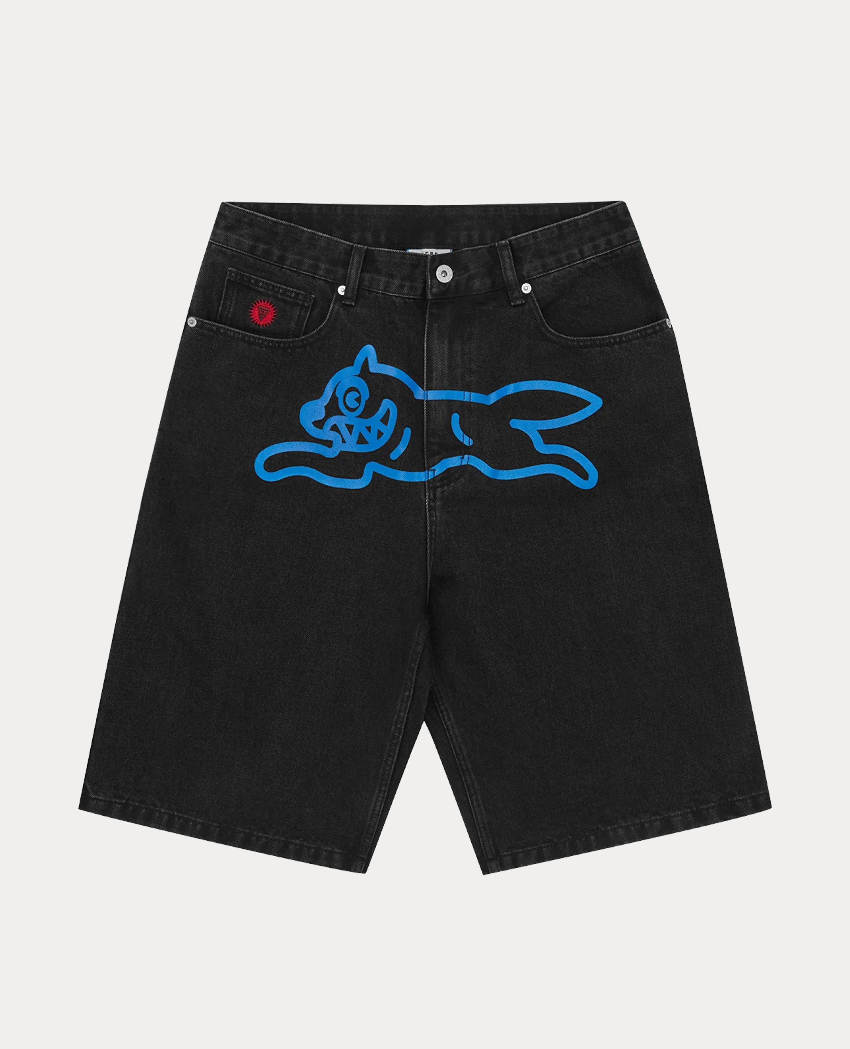 Icecream Running Dog Denim Shorts