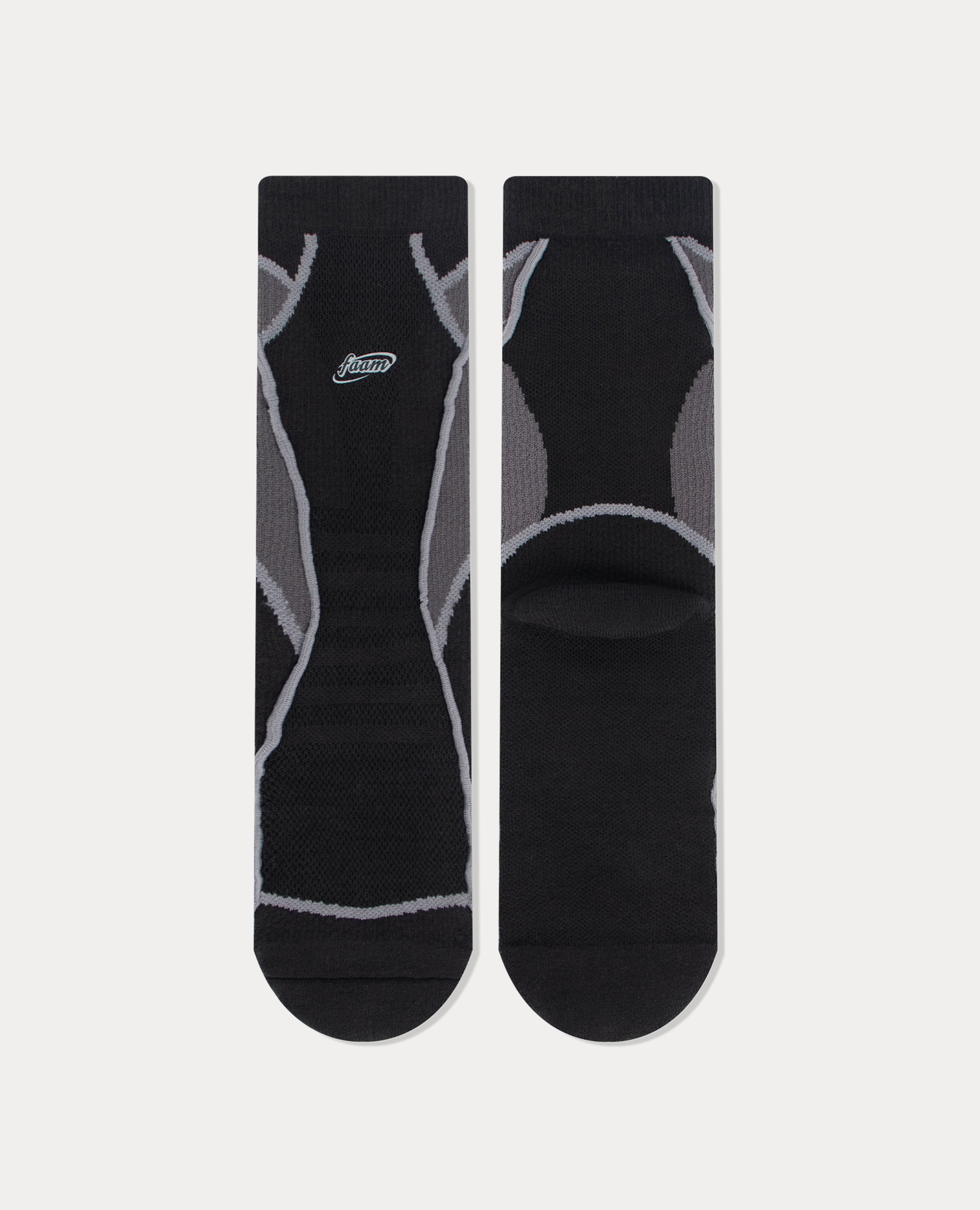 Faam Overlock Blokecore Crew Socks