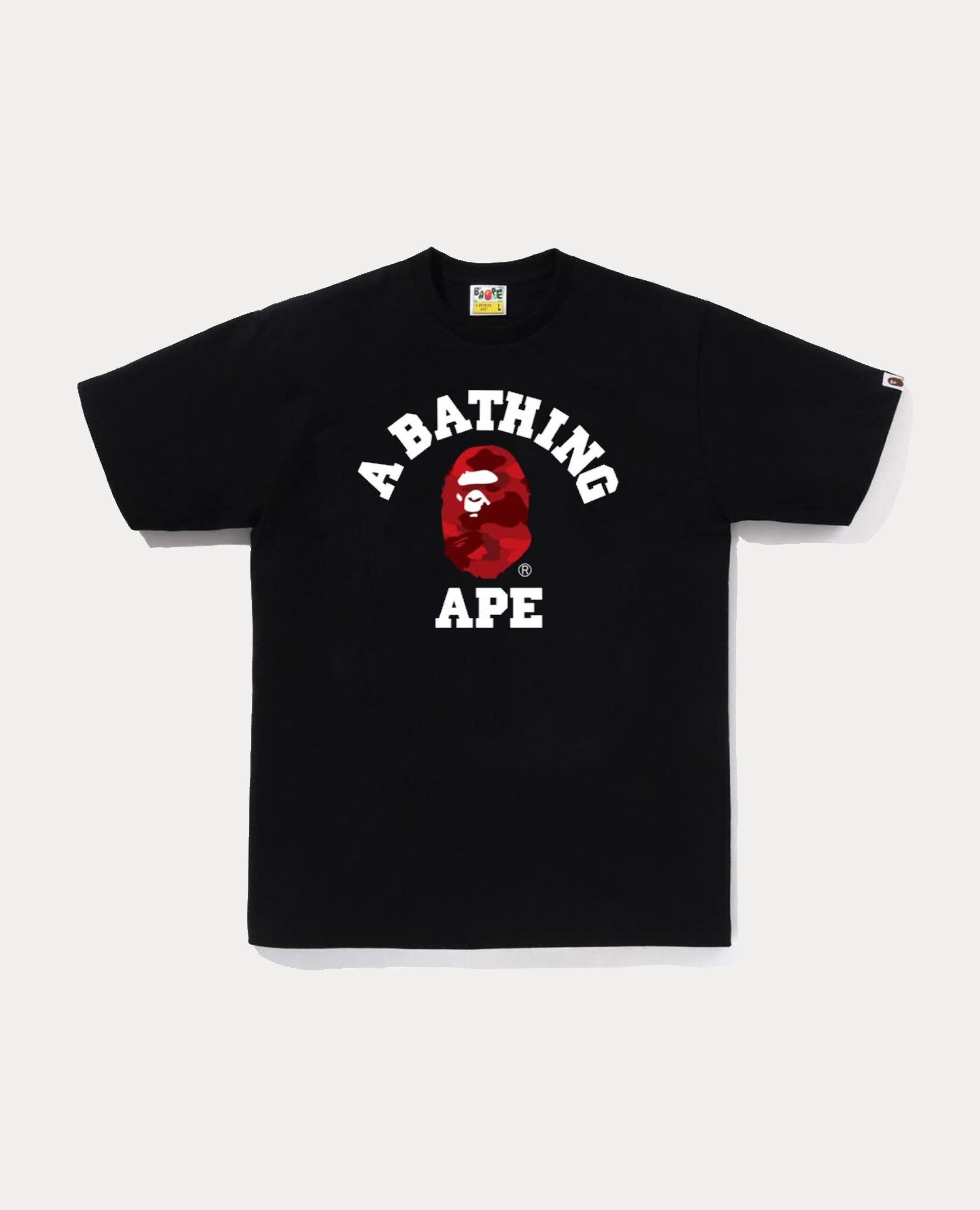 A Bathing Ape Color Camo College Tee