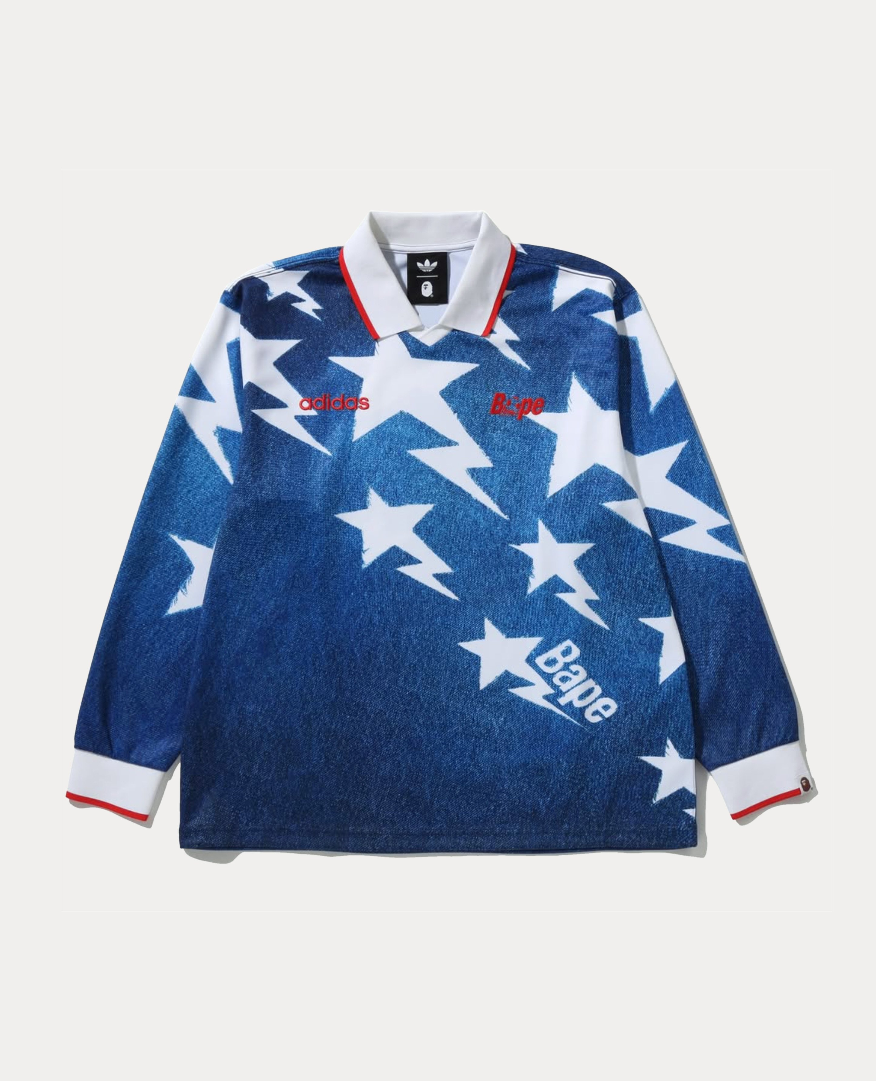 A Bathing Ape X Adidas Ls Sta Jersey