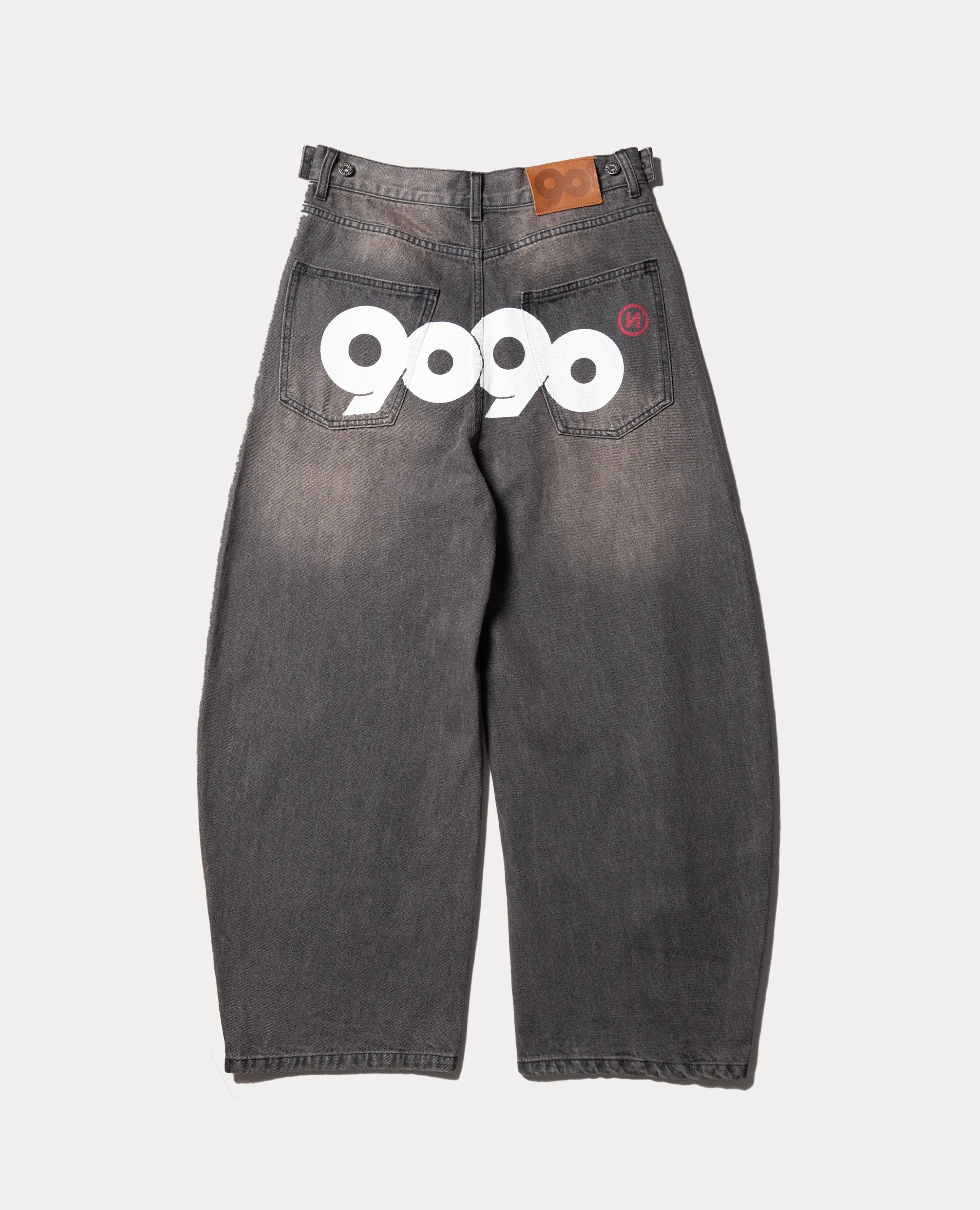 9090 OG Logo Painted Denim Pants