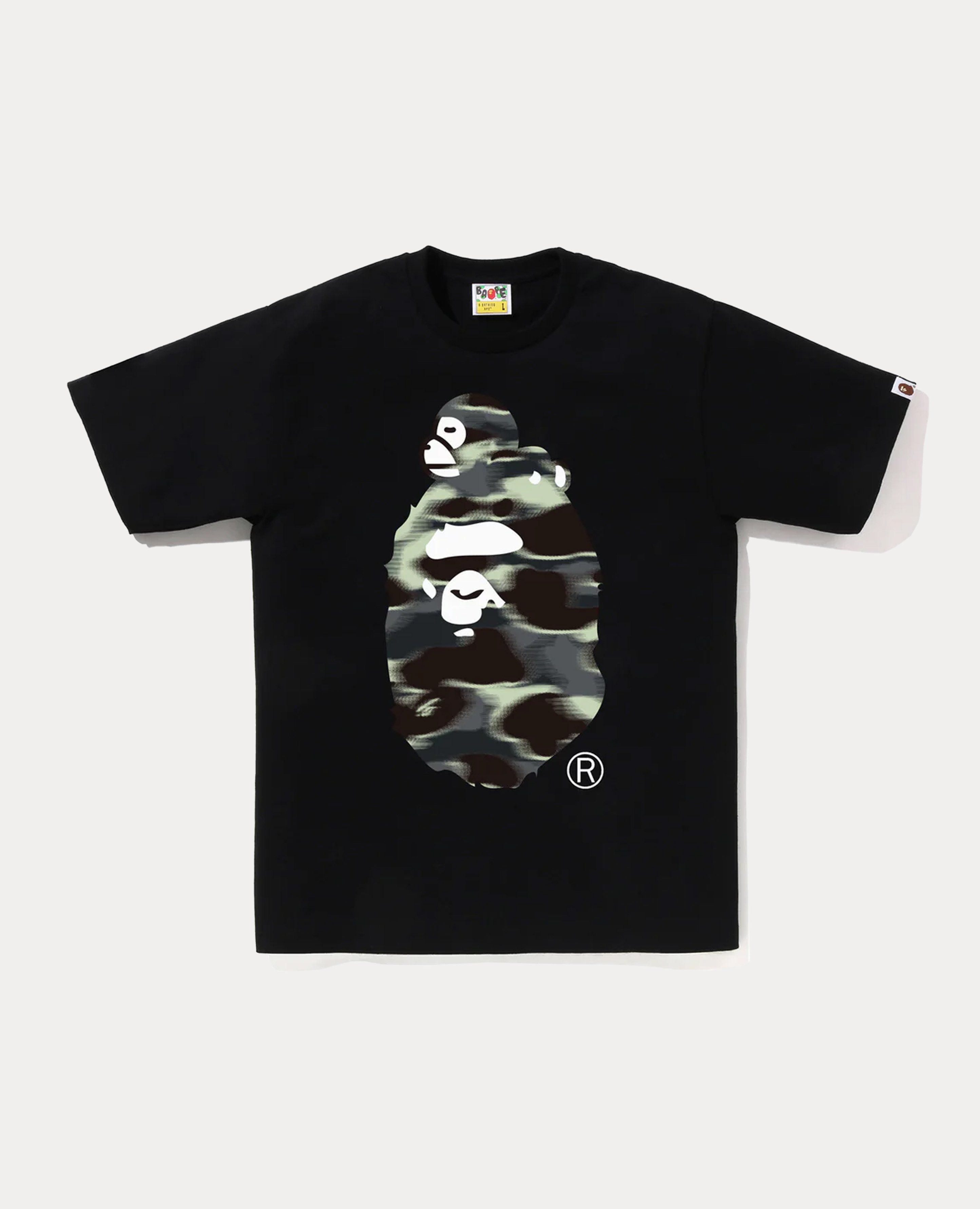 A Bathing Ape Screen Camo Milo On Big Ape Tee