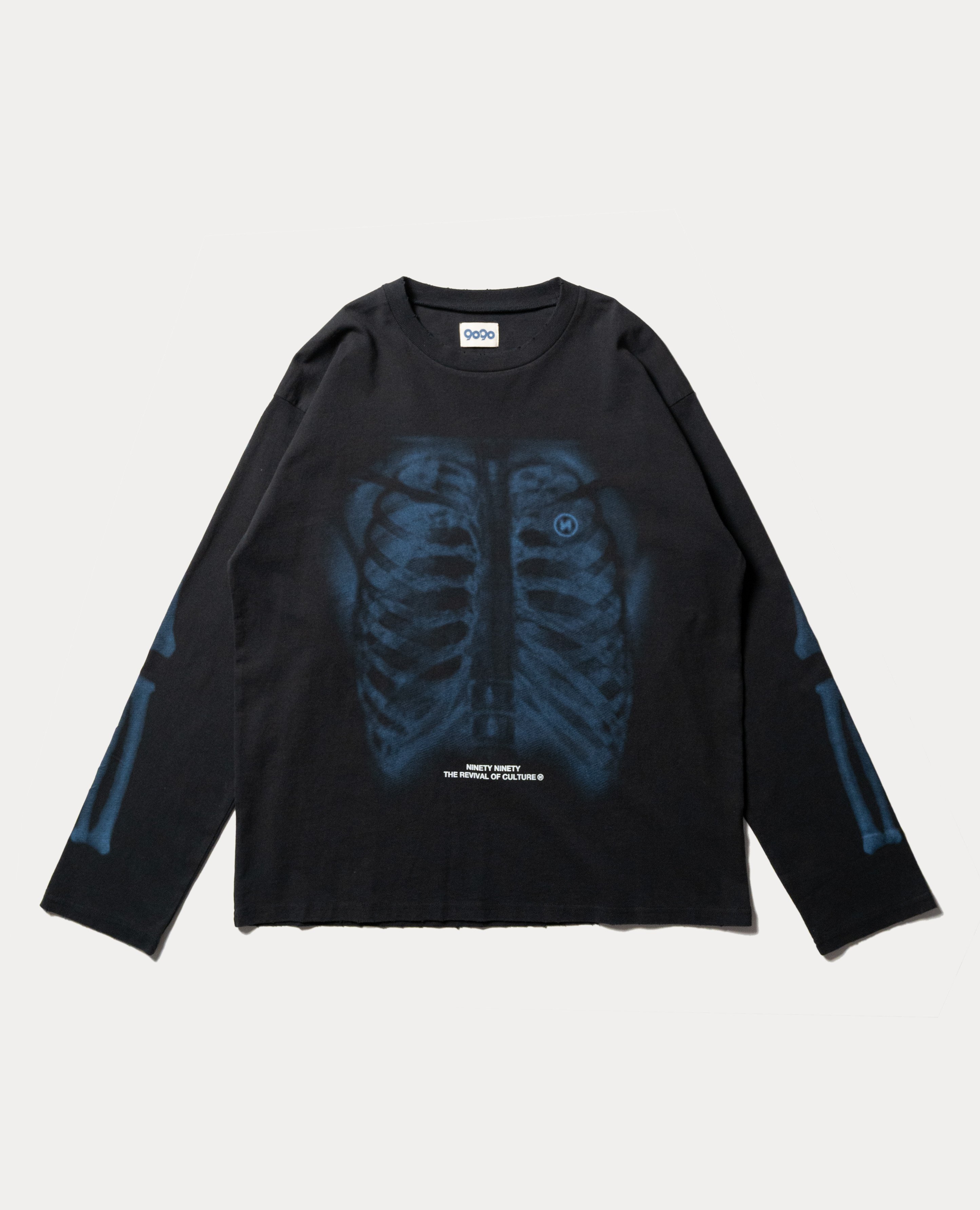 9090 X-ray Bone Vintage L/S Tee