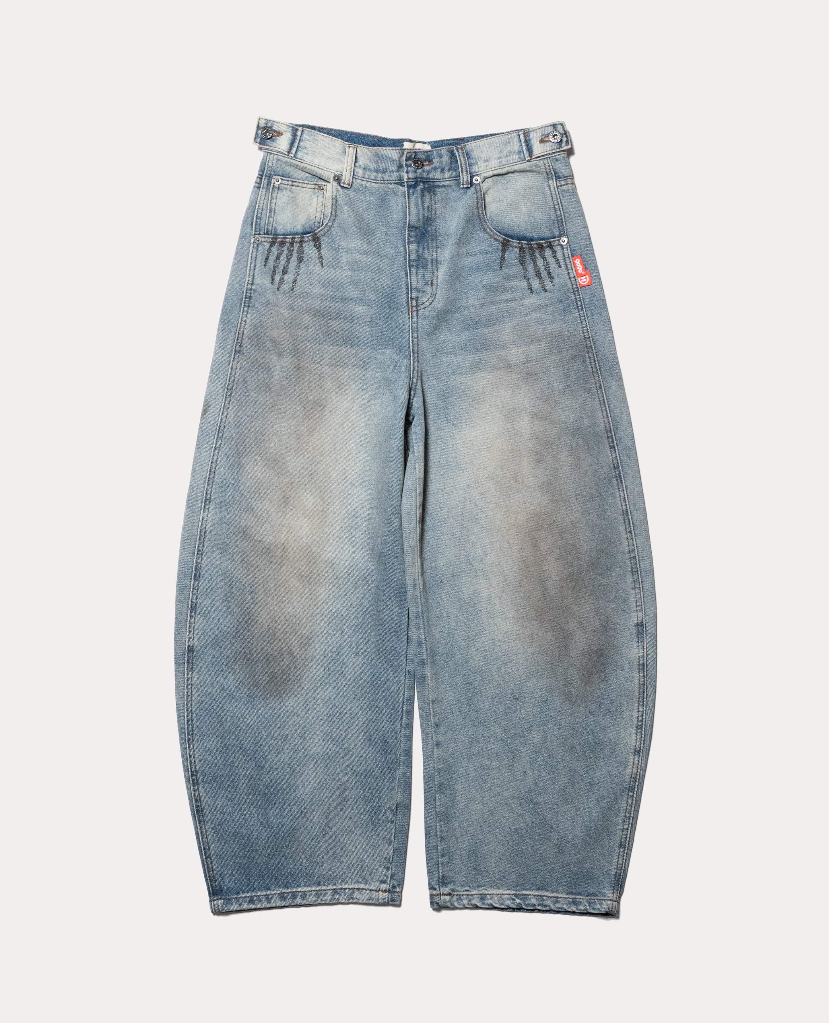 9090 Bone Hand Denim pants