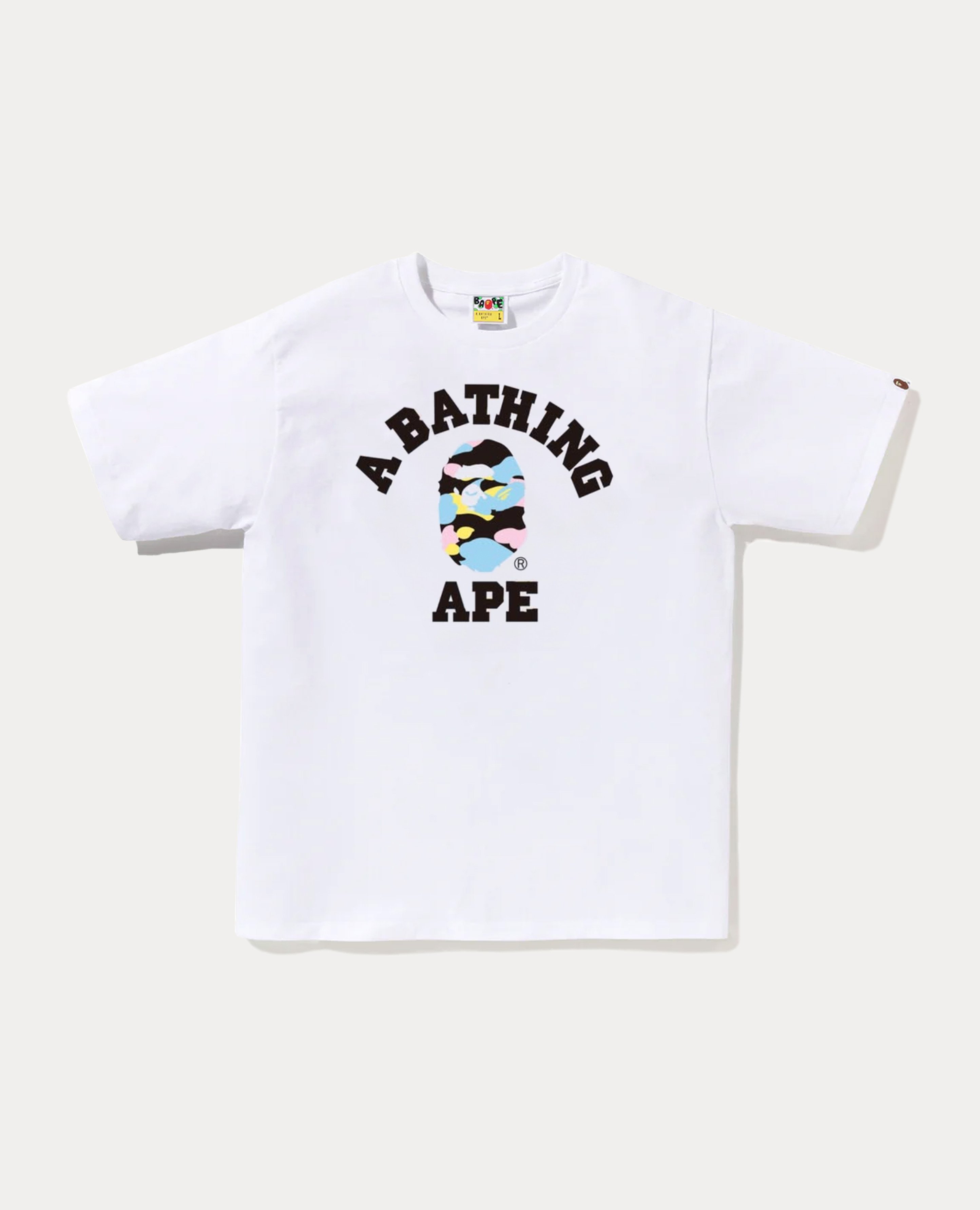 A Bathing Ape New Multi Camo College Tee