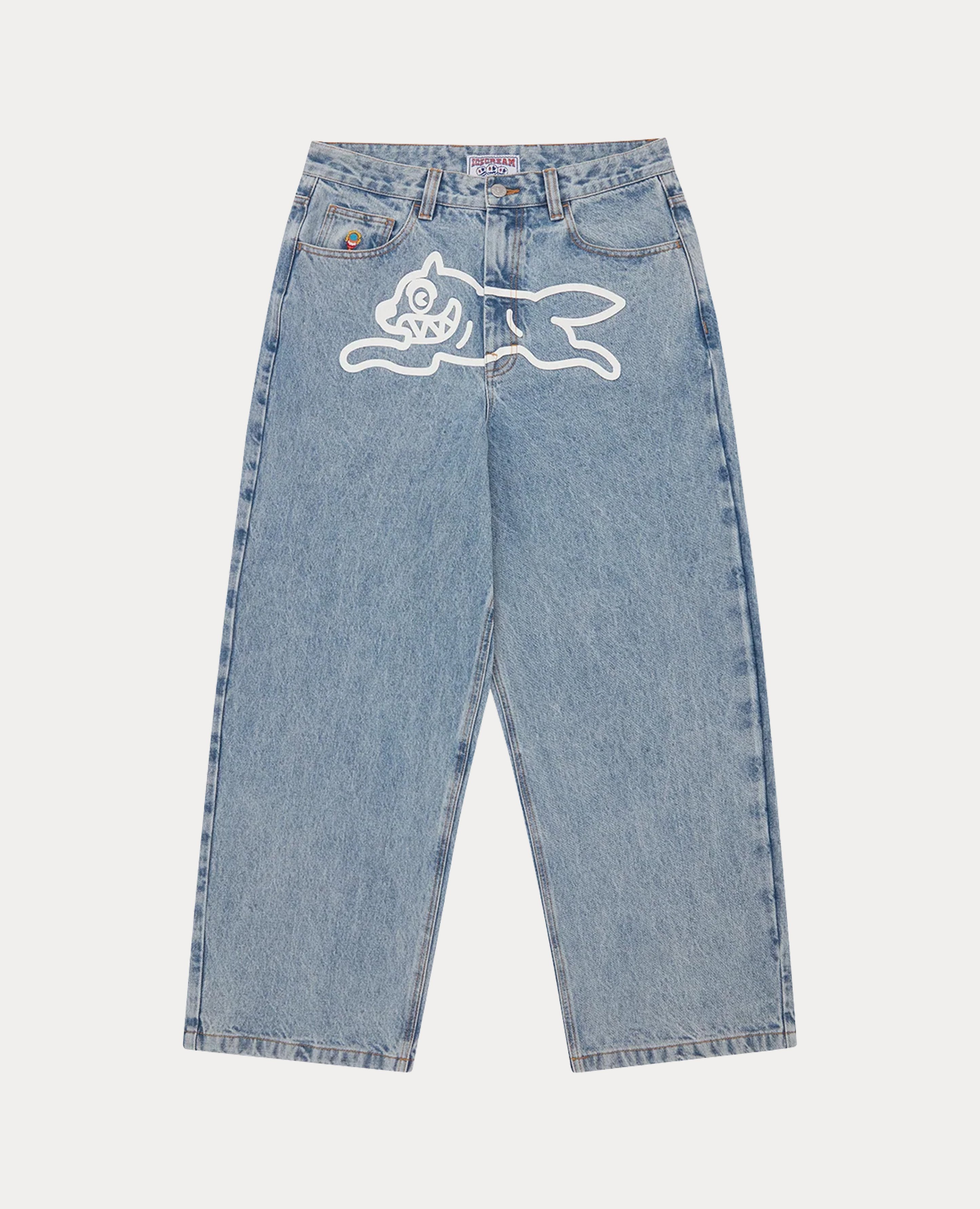 ICECREAM Running Dog Triple Scoop Wide Denim Jeans