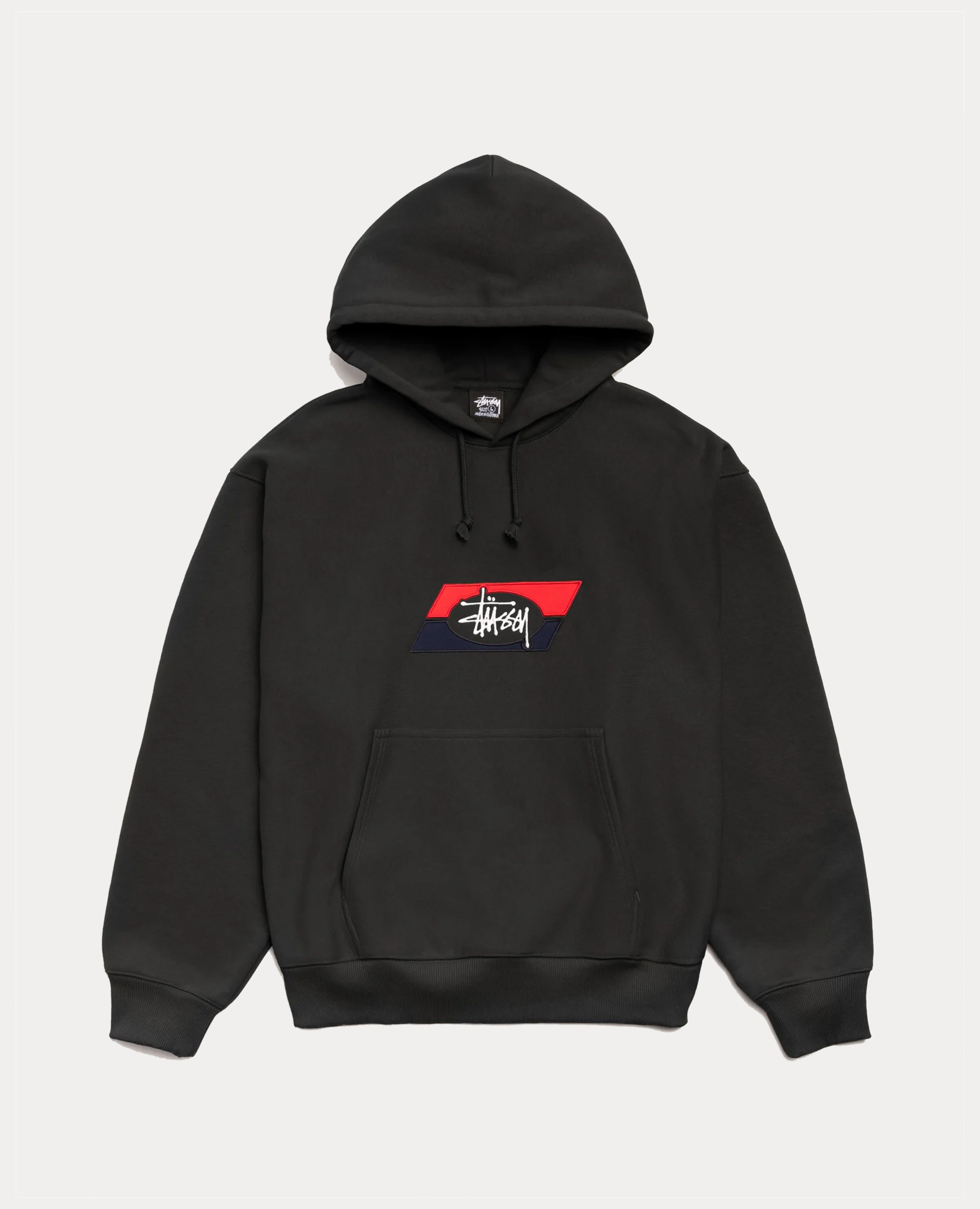 Stüssy Double Stripe Embroidered Hoodie