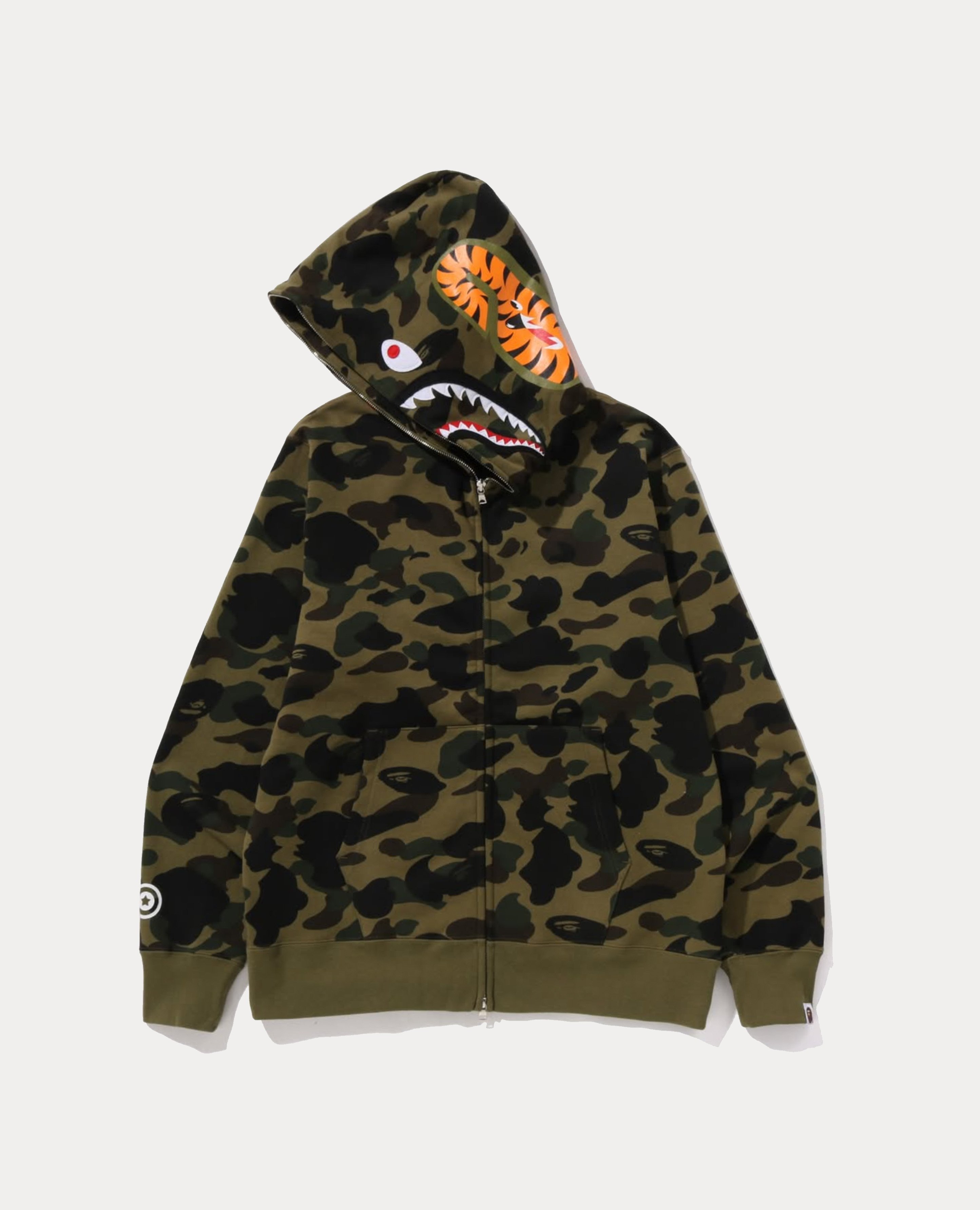 A Bathing Ape 1ST Camo Shark Full Zip Hoodie