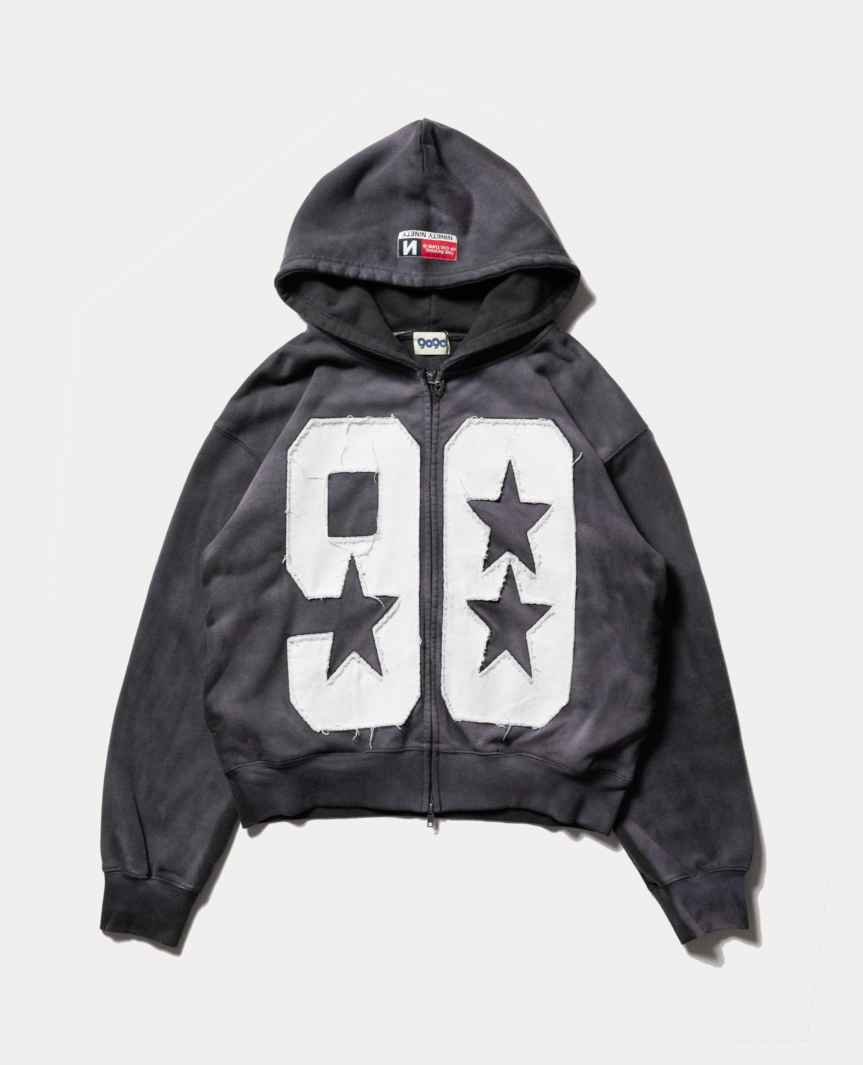 9090 Numbering Logo Zip Hoodie