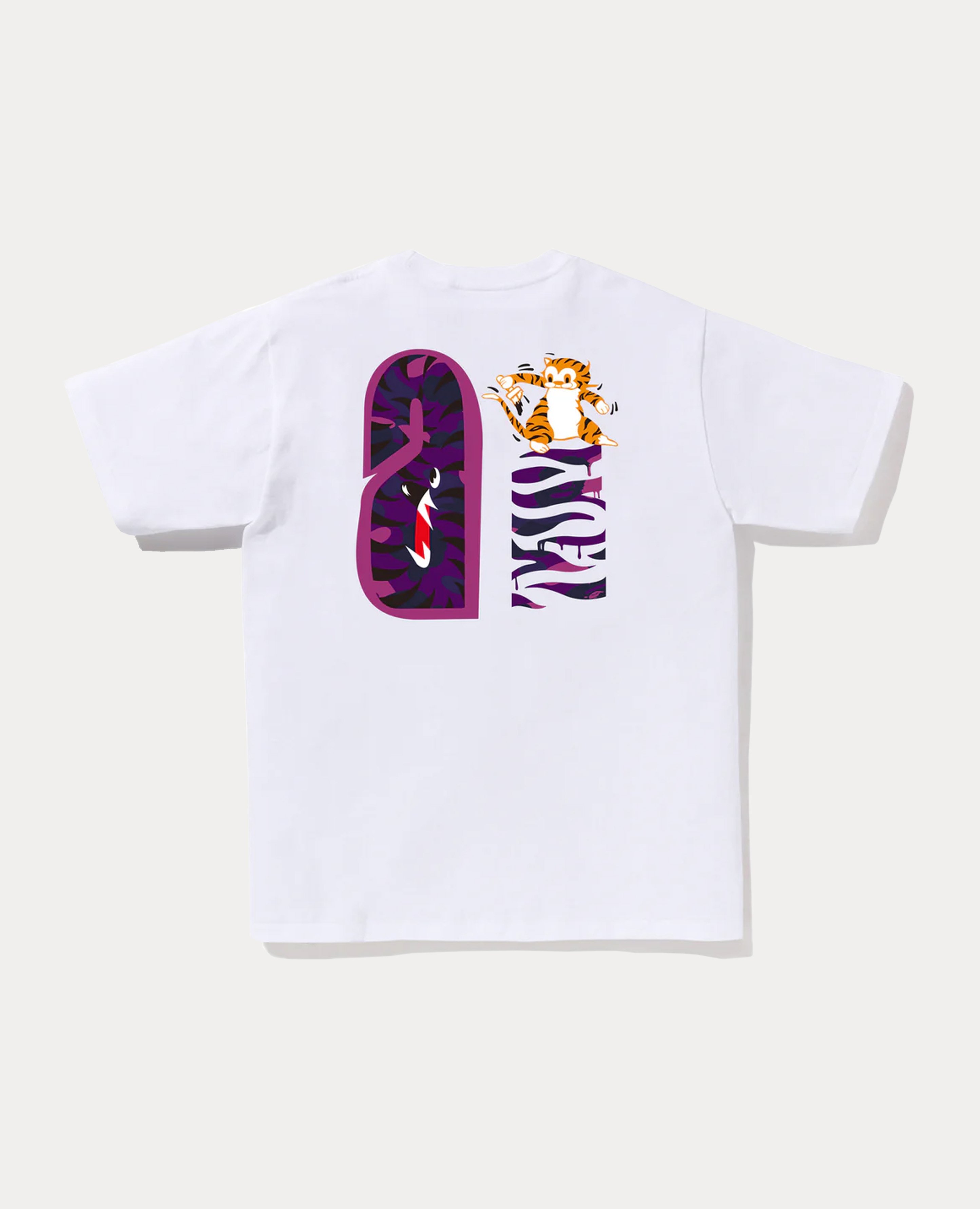 A Bathing Ape Color Camo Tiger Shark Tee