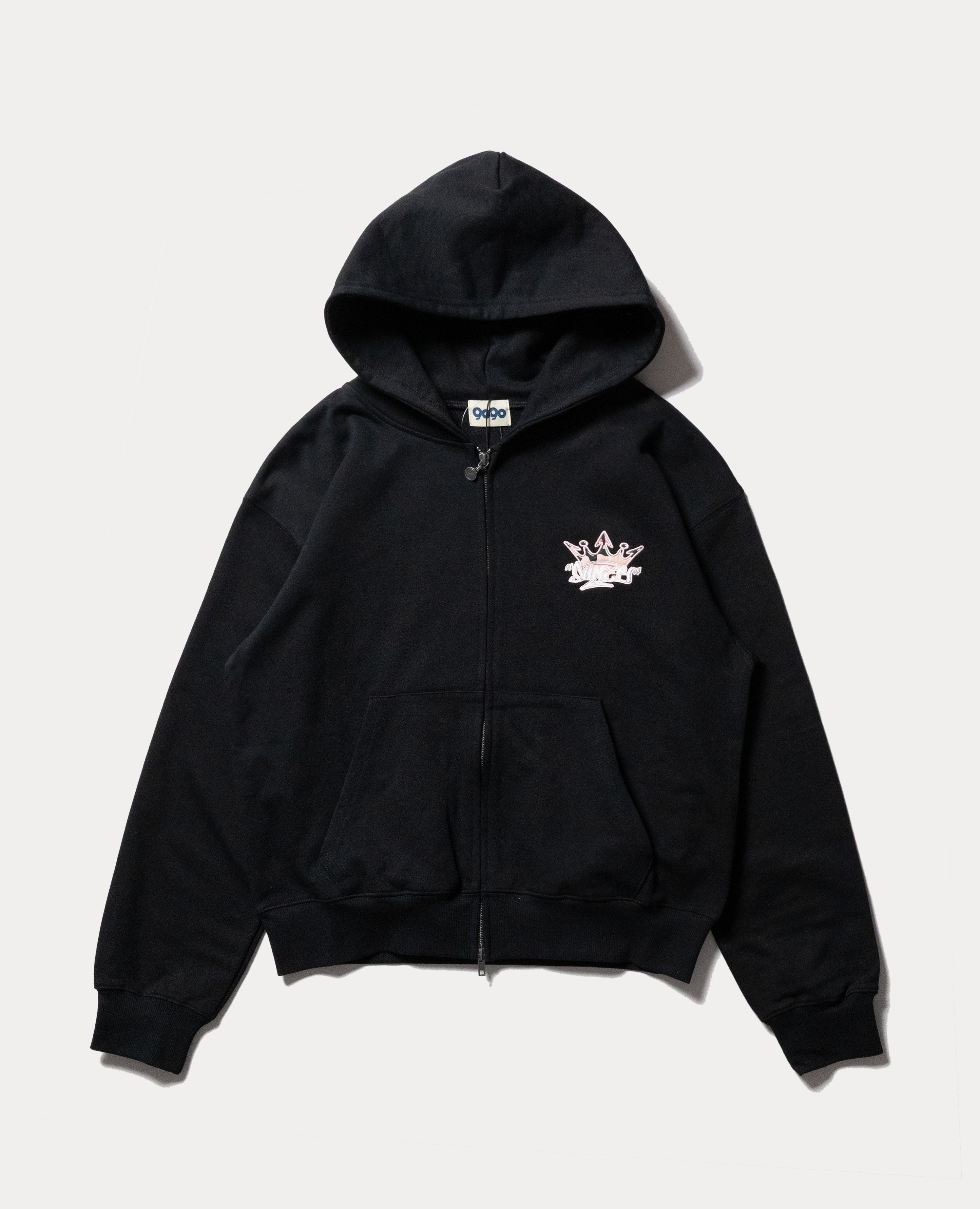 9090 King Logo Zip Hoodie