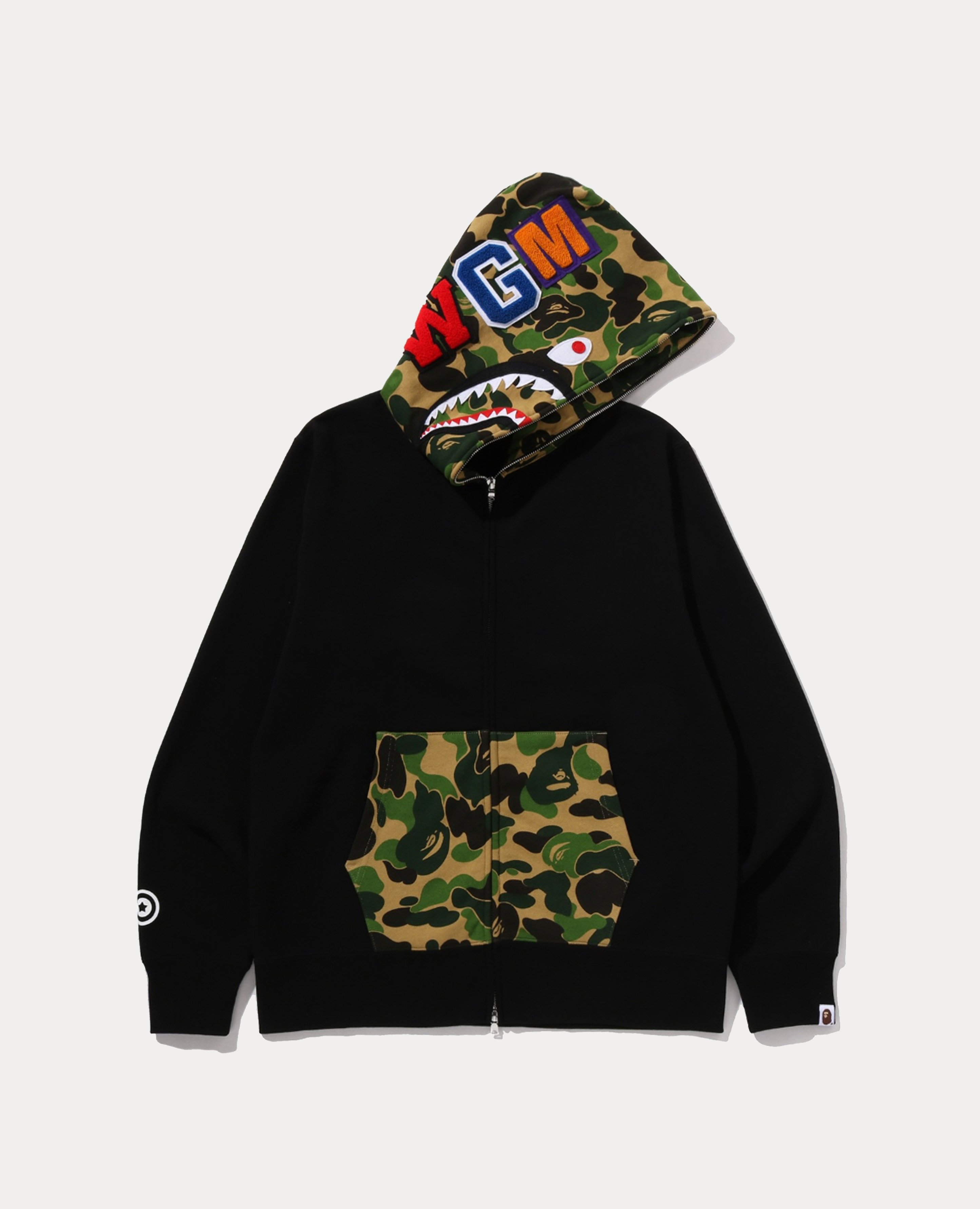 A Bathing Ape ABC Camo Shark Full Zip Hoodie