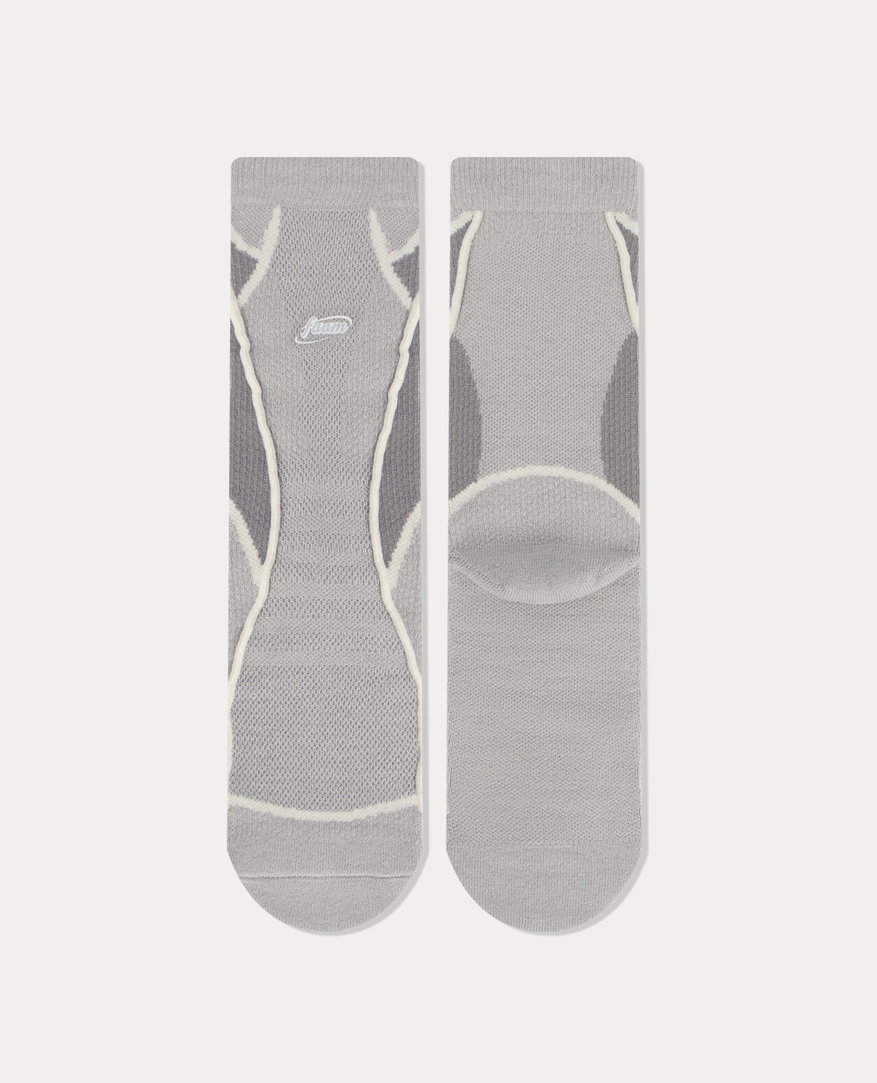 Faam Overlock Blokecore Crew Socks