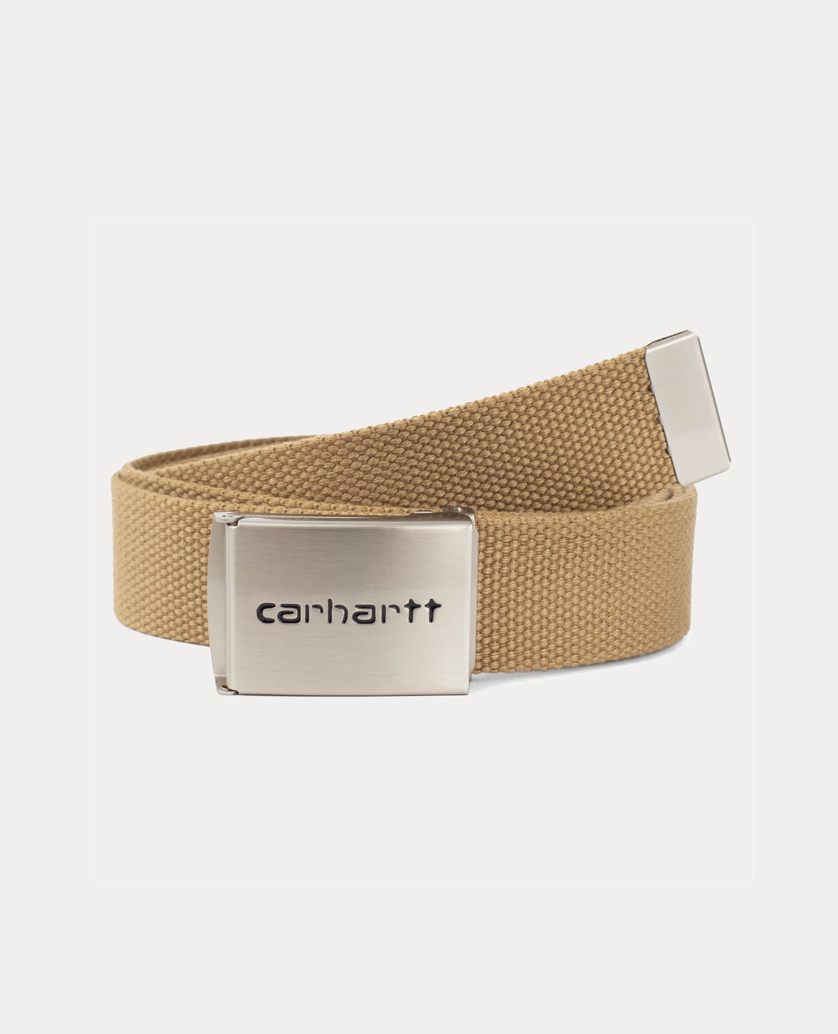 Carhartt WIP Gürtel Clip Buckle Belt Chrome leather