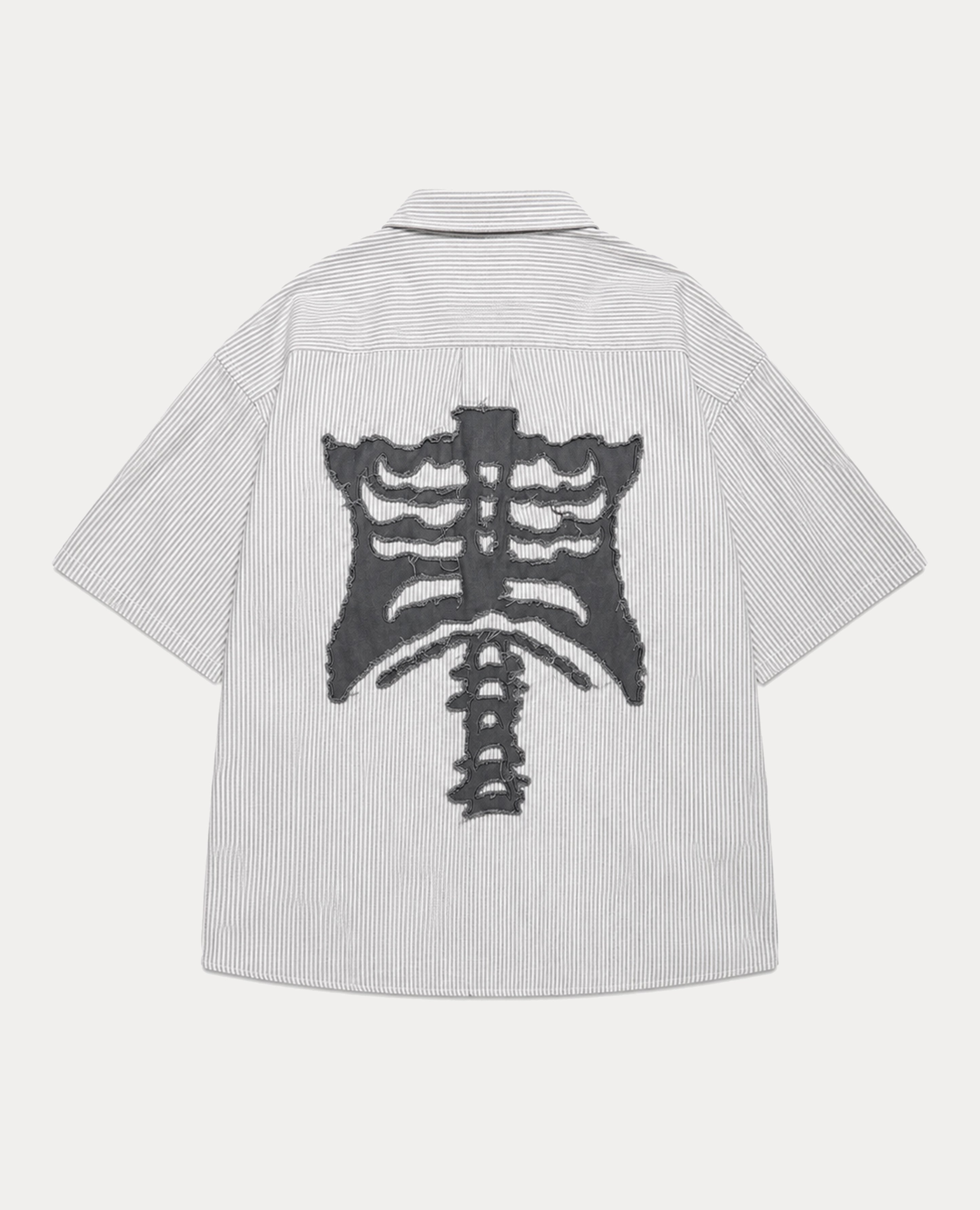 9090 Bone Stripe S/S Shirt