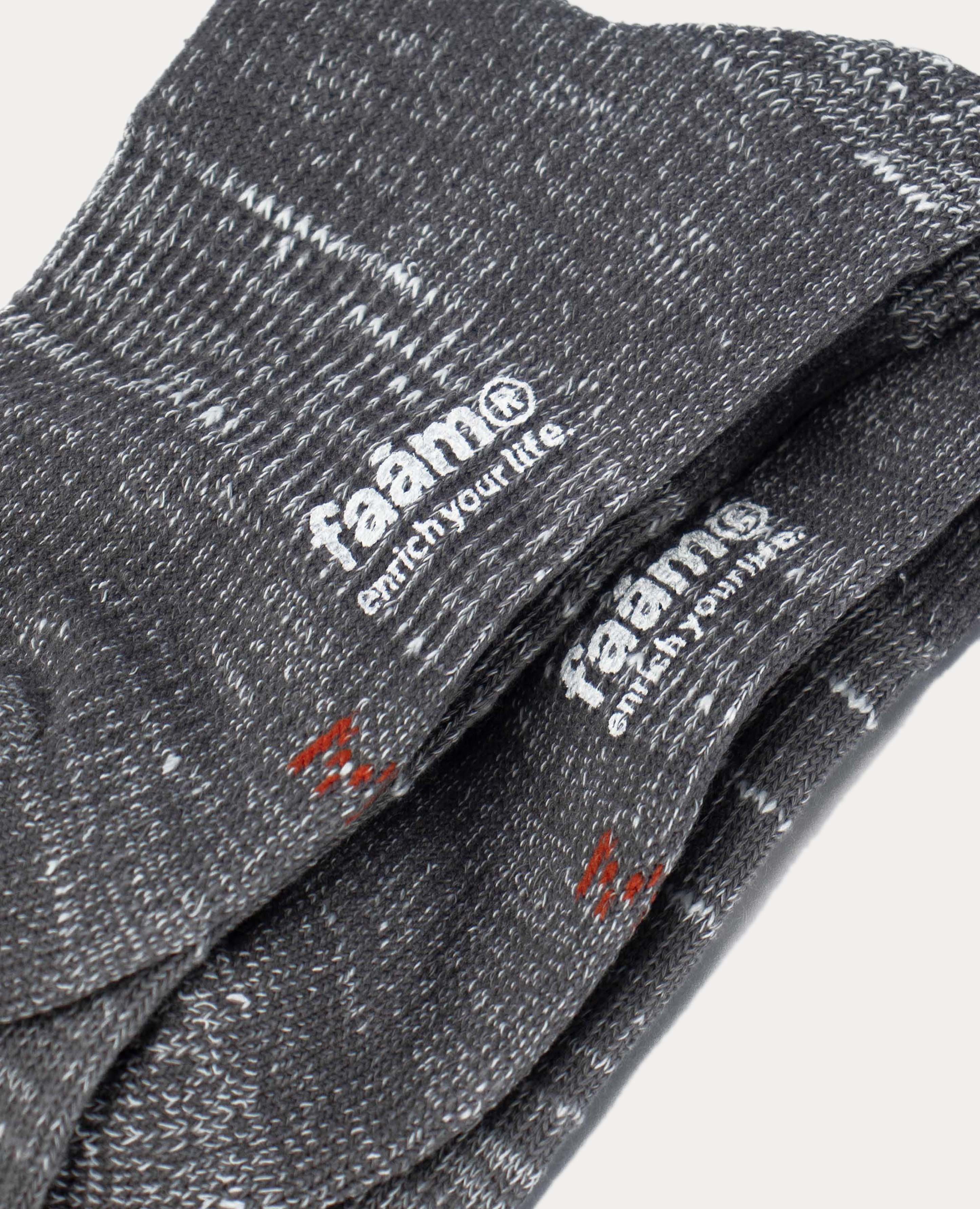 Faam Mixed Yarn Pile Crew Socks