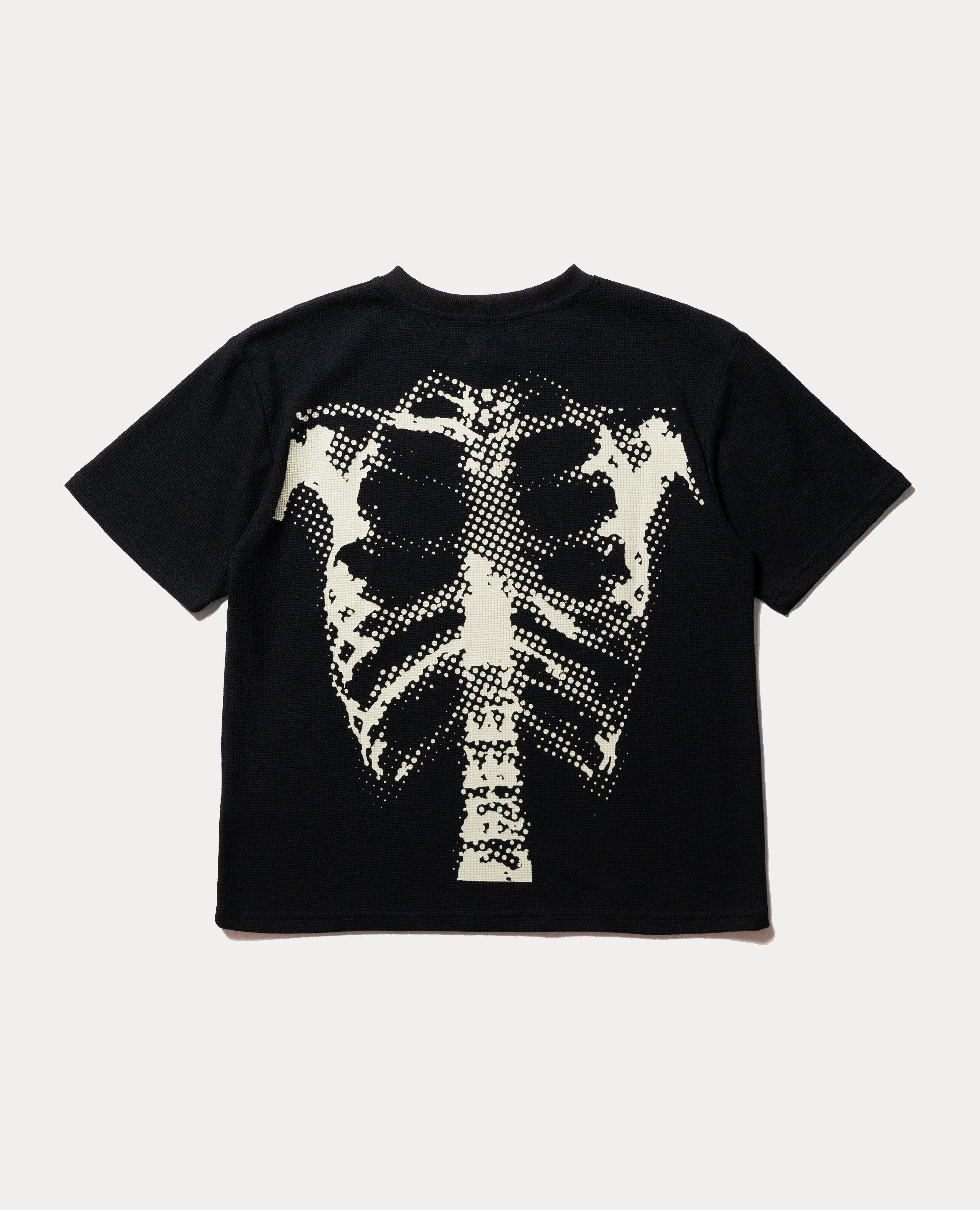9090 Dot Bone Thermal Henley Neck Tee