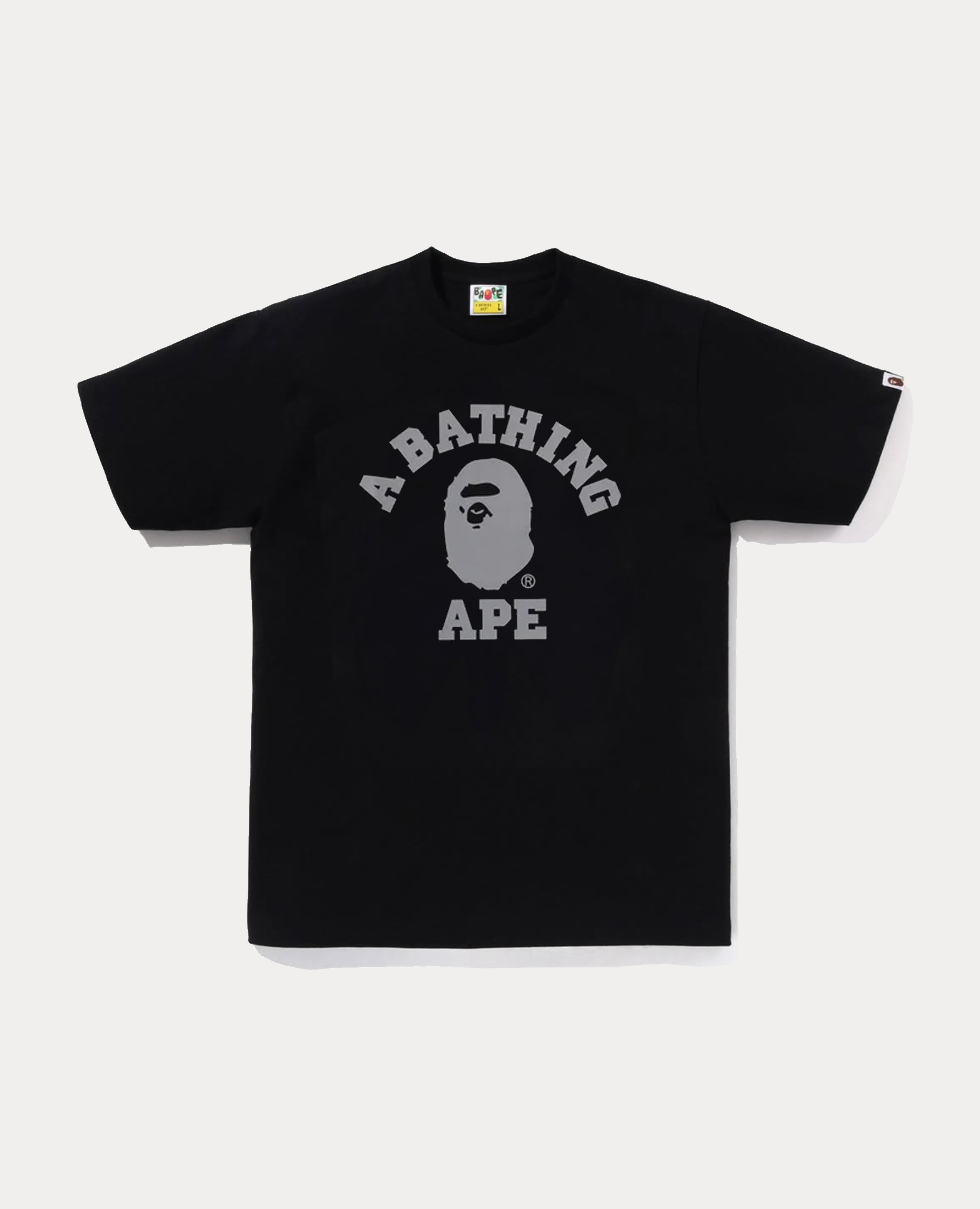 A Bathing Ape Reflective on College Tee