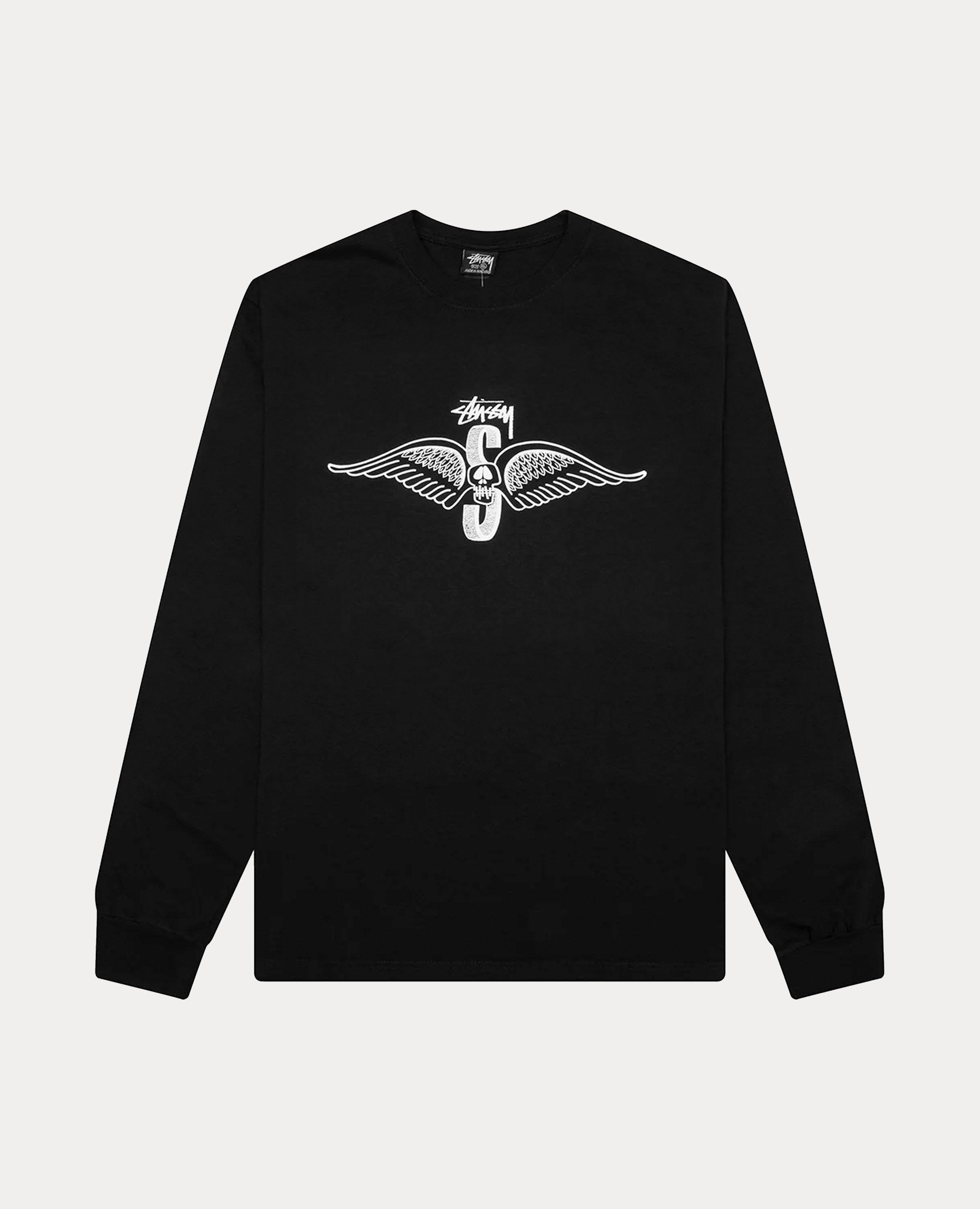 Stüssy Skull Wings Long Sleeve Tee Pigment Dyed