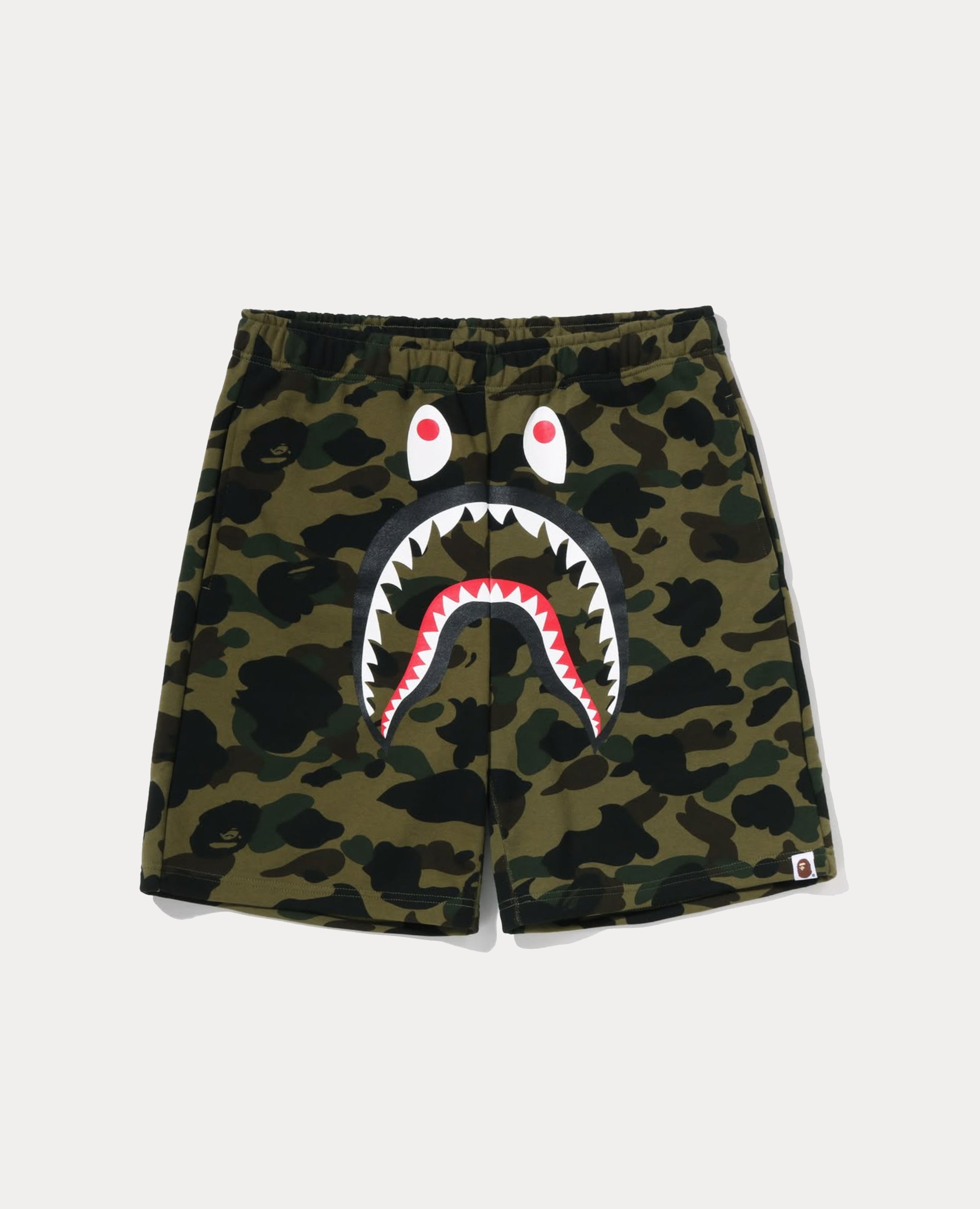 A Bathing Ape 1ST Camo Shark Sweat Shorts
