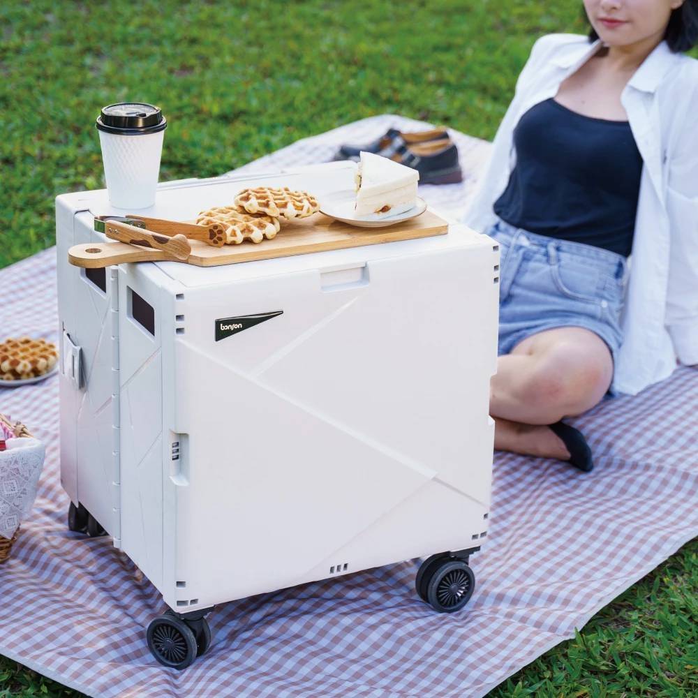 【bonson】折疊收納手推車(大款55L) BO-A19