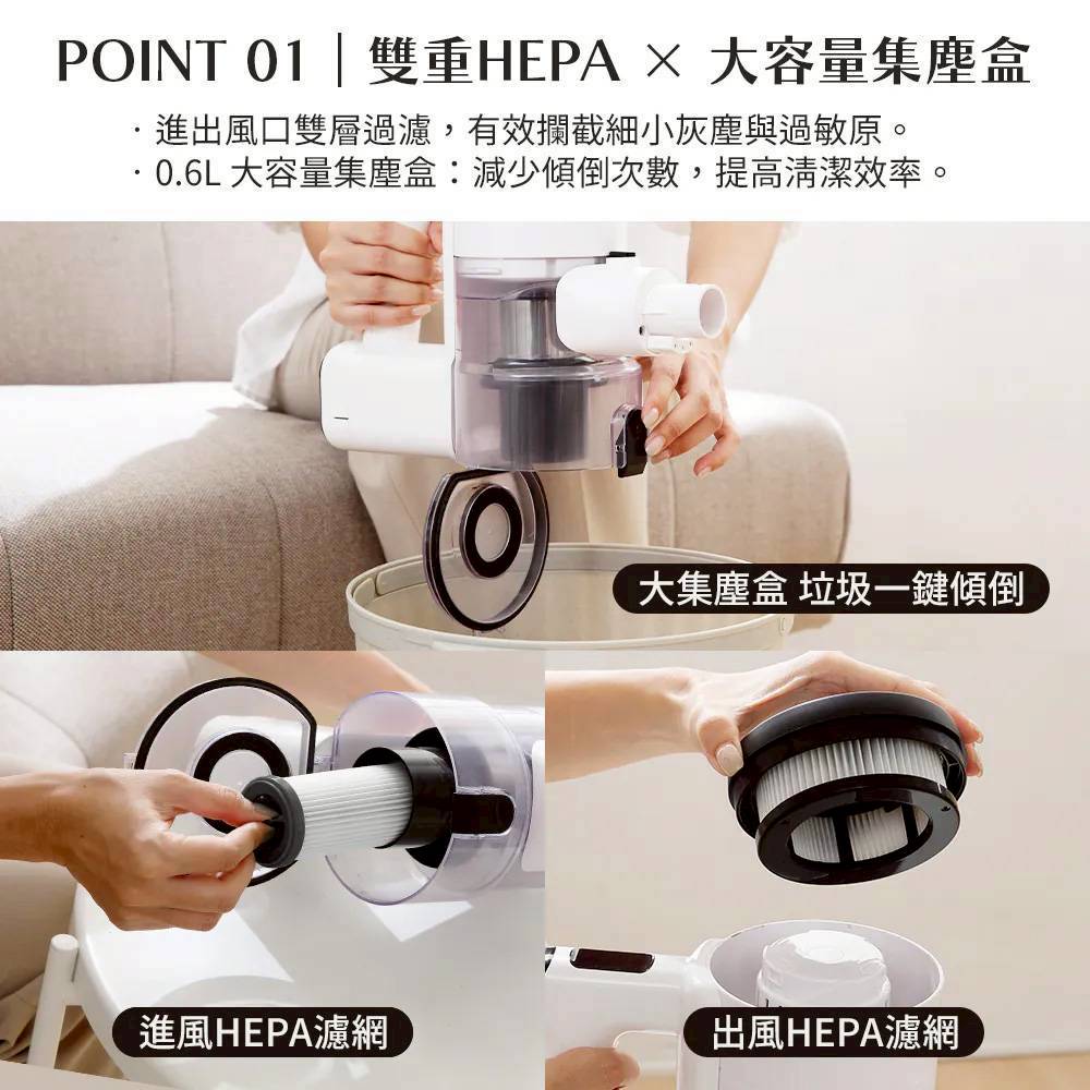 美安每日一物【GP-S10 GP雙淨力 】直立式手持無線吸塵器