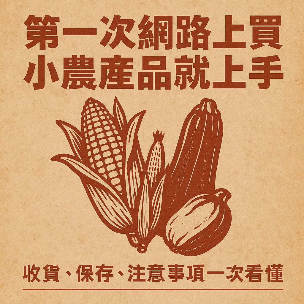 第一次網路上買小農產品？收貨、保存、注意事項一次看懂