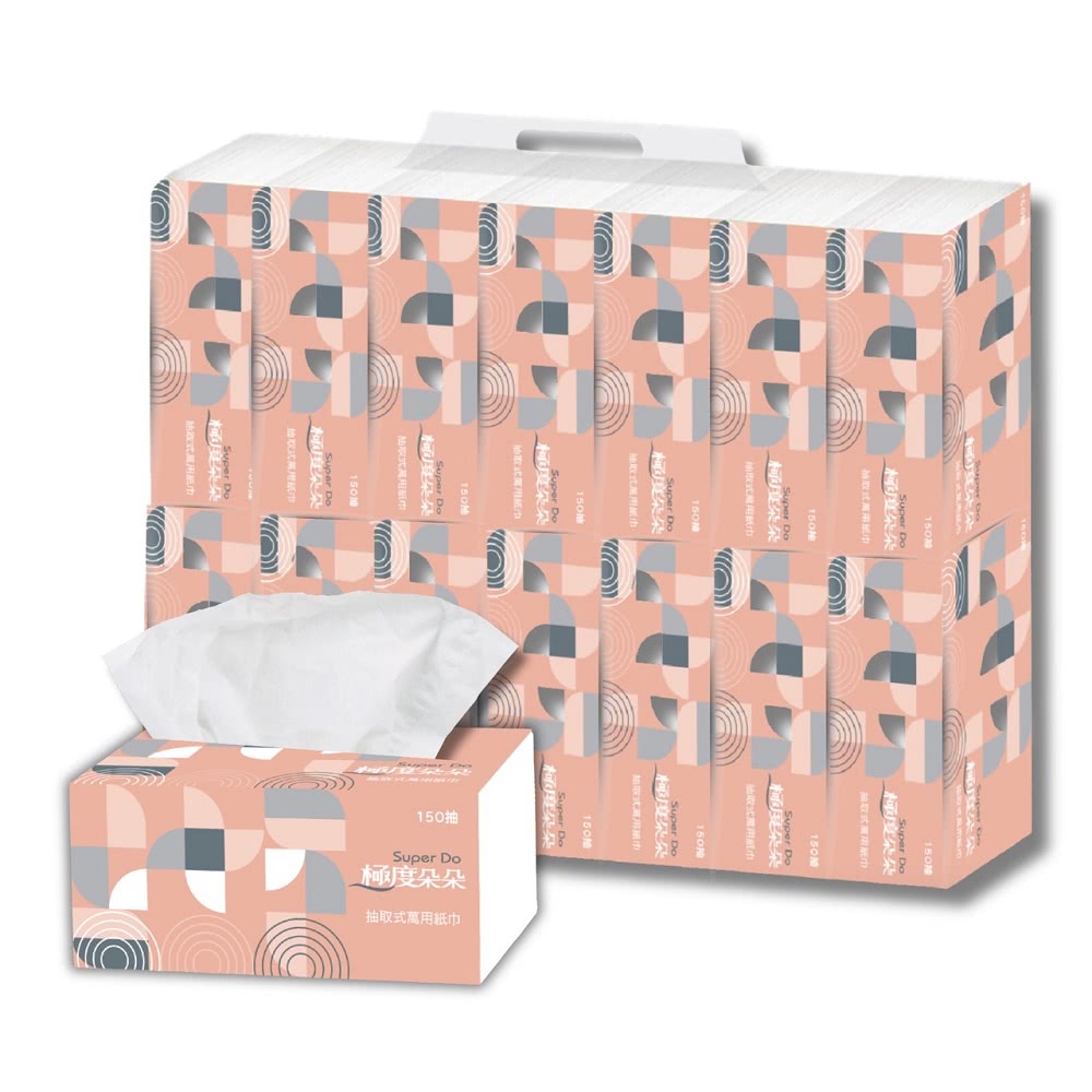 極度朵朵 抽取式萬用紙巾150抽84包/箱