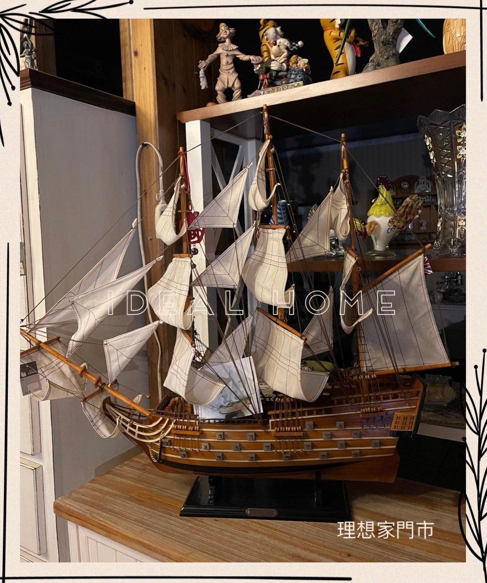 進口傢飾品-手工帆船