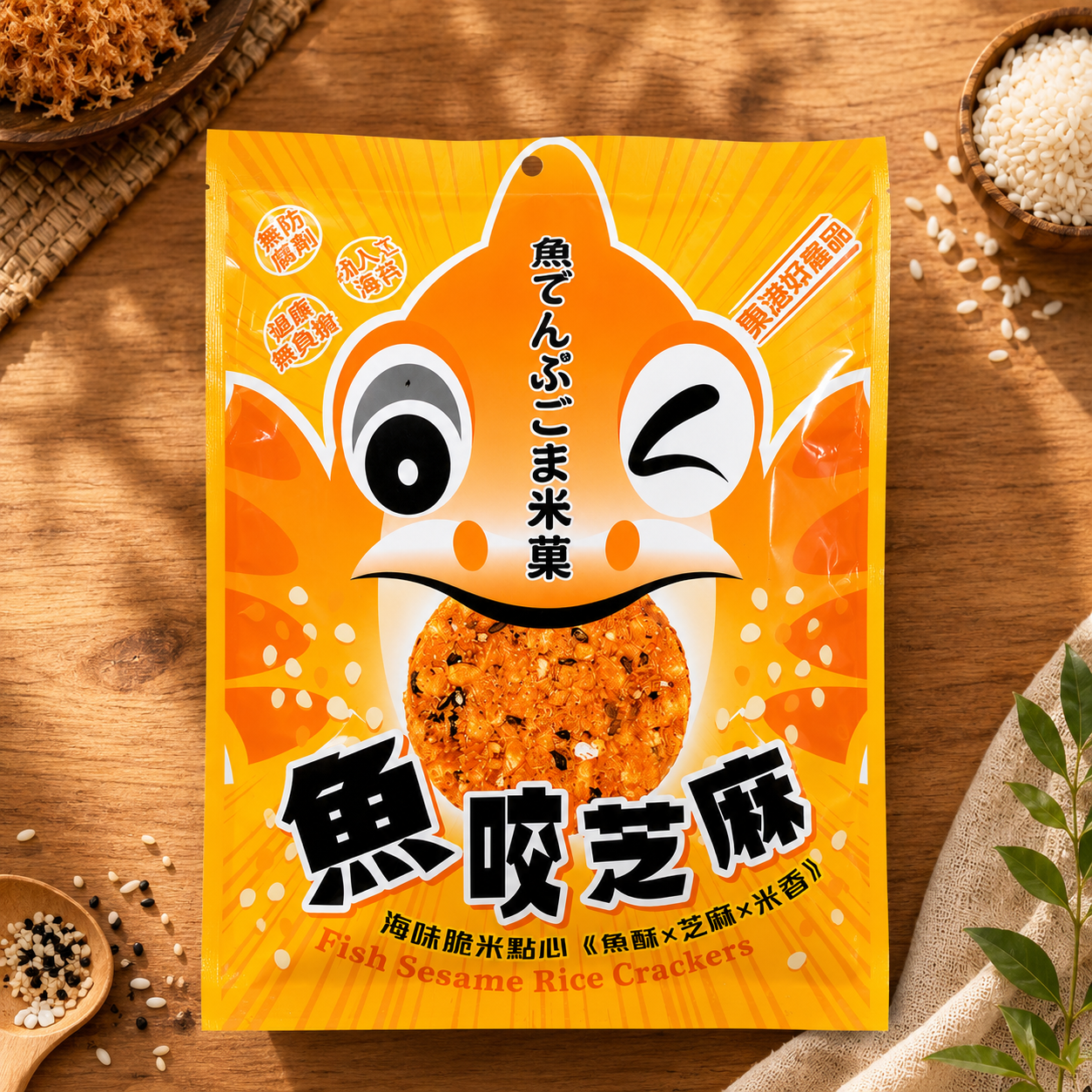 魚鬆米菓 [魚咬芝麻]米菓/海味脆米點心