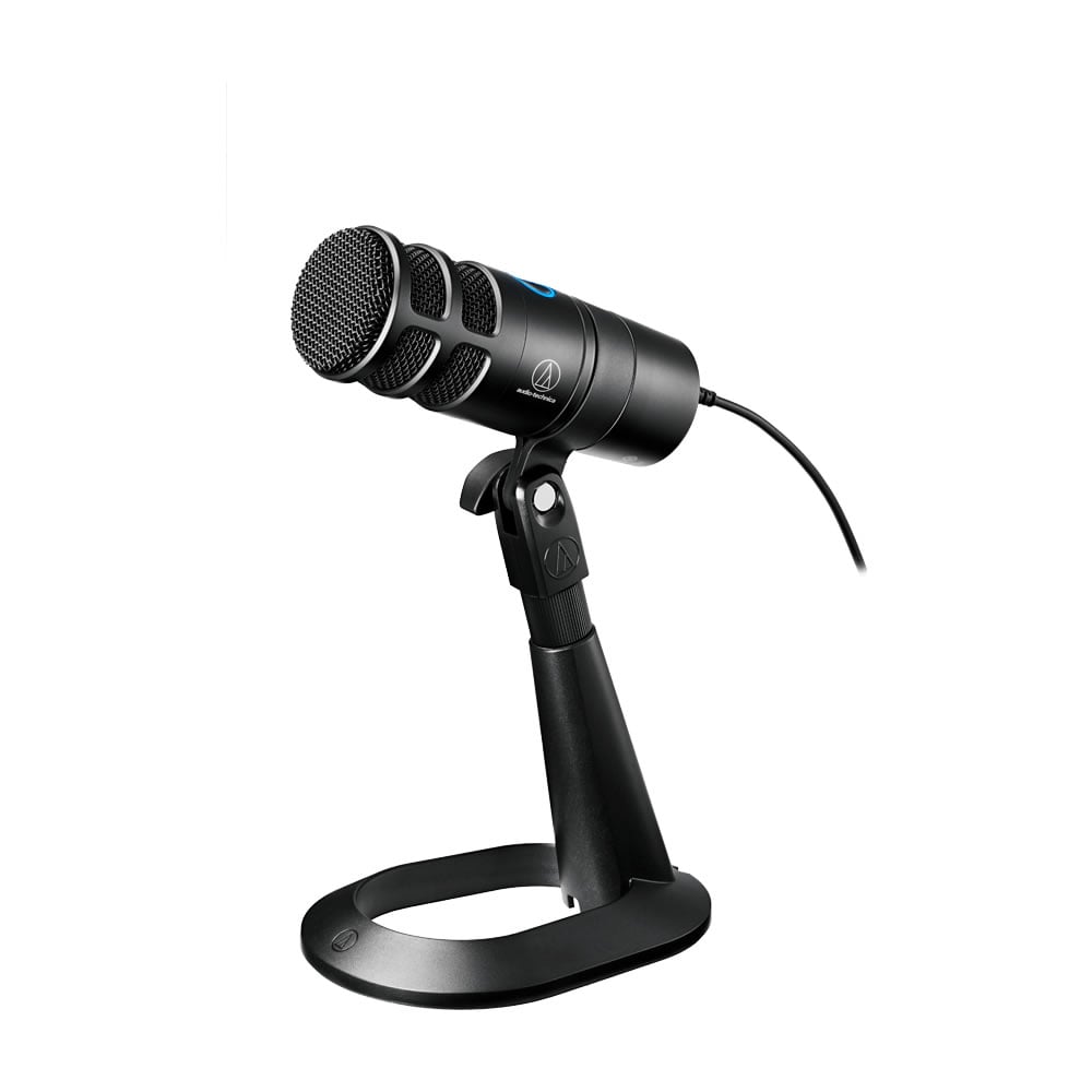 Audio-Technica 日本鐵三角 AT2040USB + AT8703 Podcast專用麥克風桌立架組