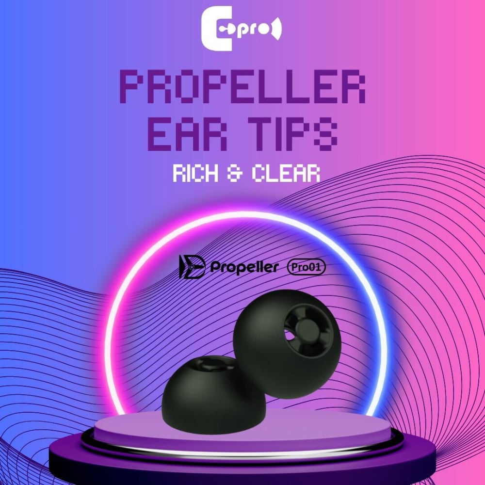 ePro Propeller Pro01 相位聲波引導 + 矽膠耳塞