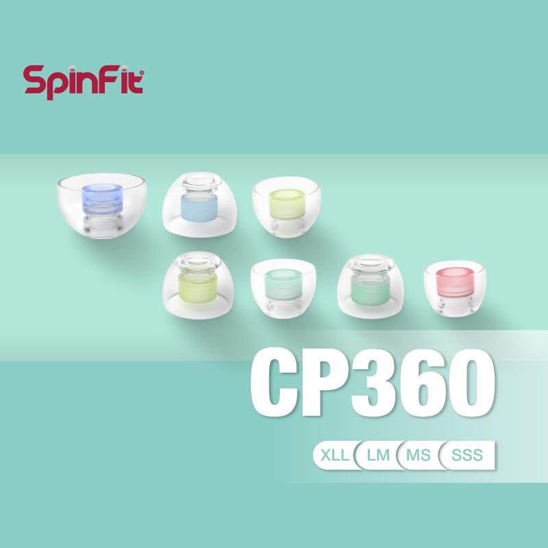 SpinFit CP360 會動的耳塞 專利技術 適用耳機管徑 4 ~ 5.5mm