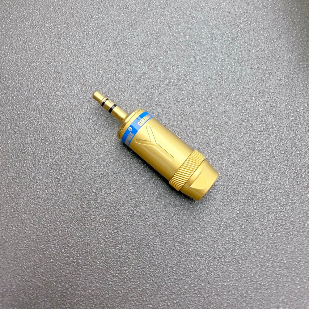 YARBO GY-3.5GS-L 3.5mm TRS 直式音訊焊接頭｜8.5mm 出線孔・DIY 線材製作
