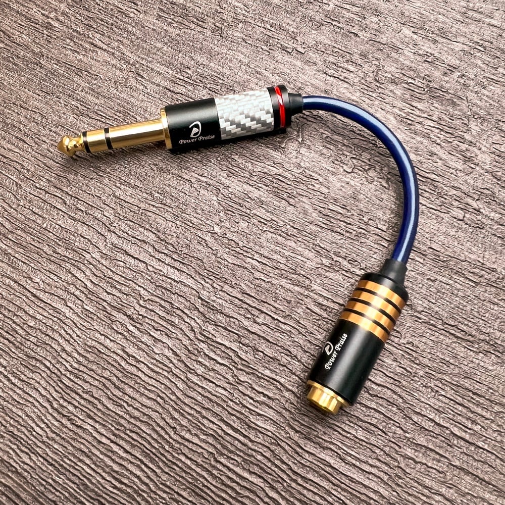大力揚 Power Praise CAB204 高阻抗轉接線 6.3mm公轉4.4mm母 使用日本鐵三角線基制作