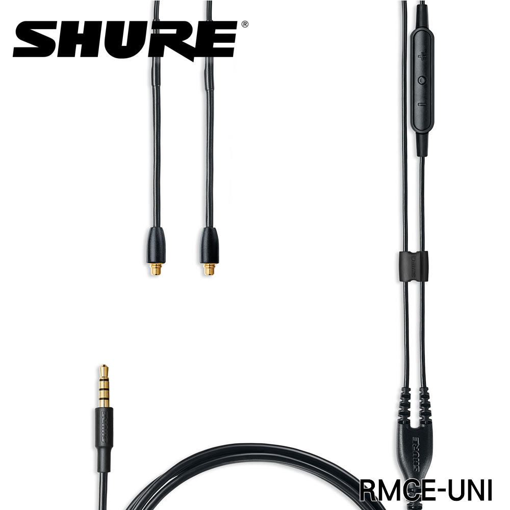 RMCE-UNI 美國 Shure MMCX插針 智慧型手機線控專用 (含麥克風/音量控制)
