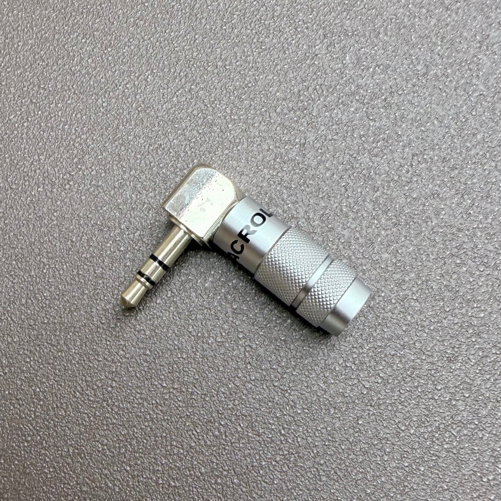 雅高聆 ACROLINK FP-3.5L(R) 3.5mm TRS L式鍍銠焊接頭｜7mm 出線孔